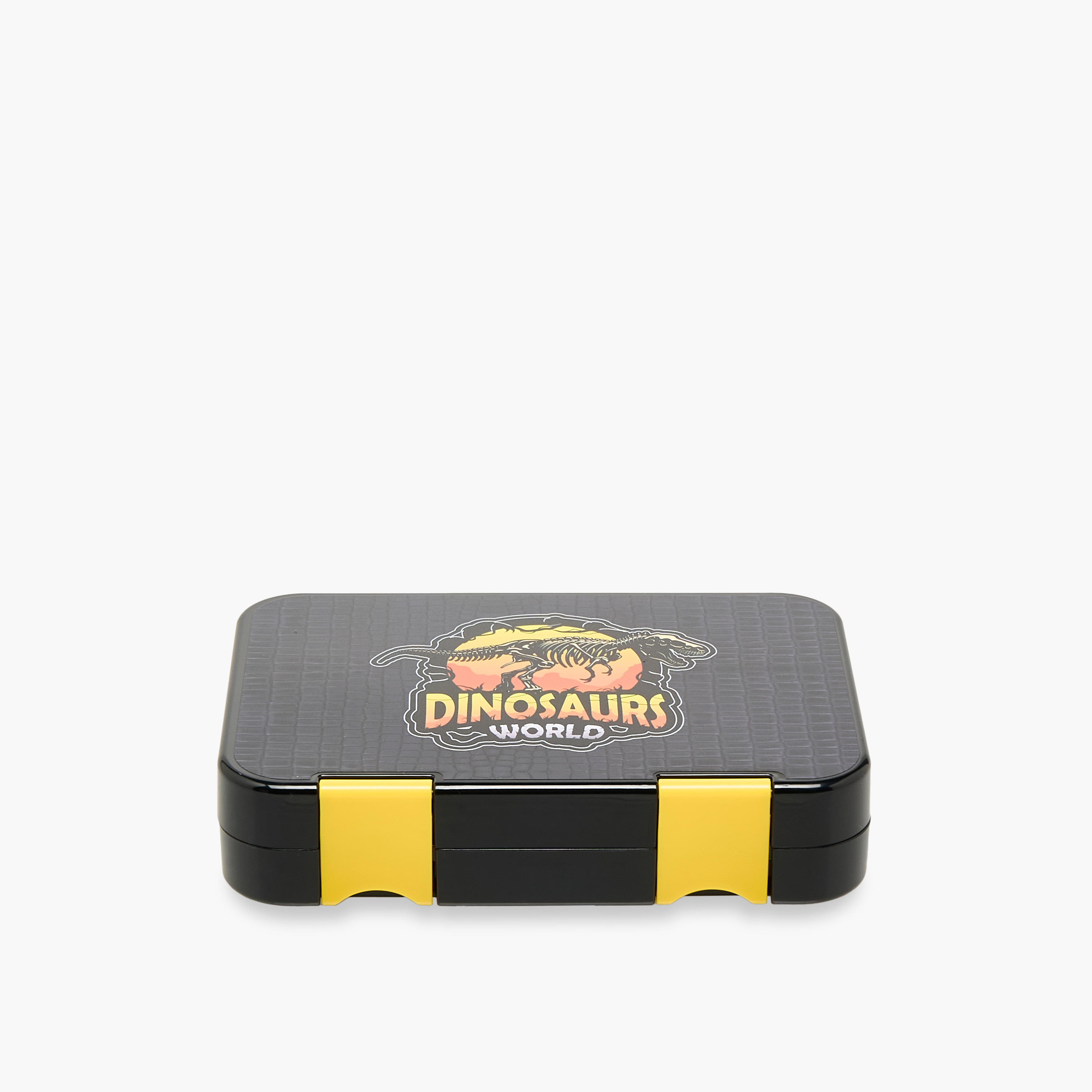 Juniors Dinosaur Printed Lunch Box with Clip Lock Closure-school-lunchessentials-lunchboxes-image-1