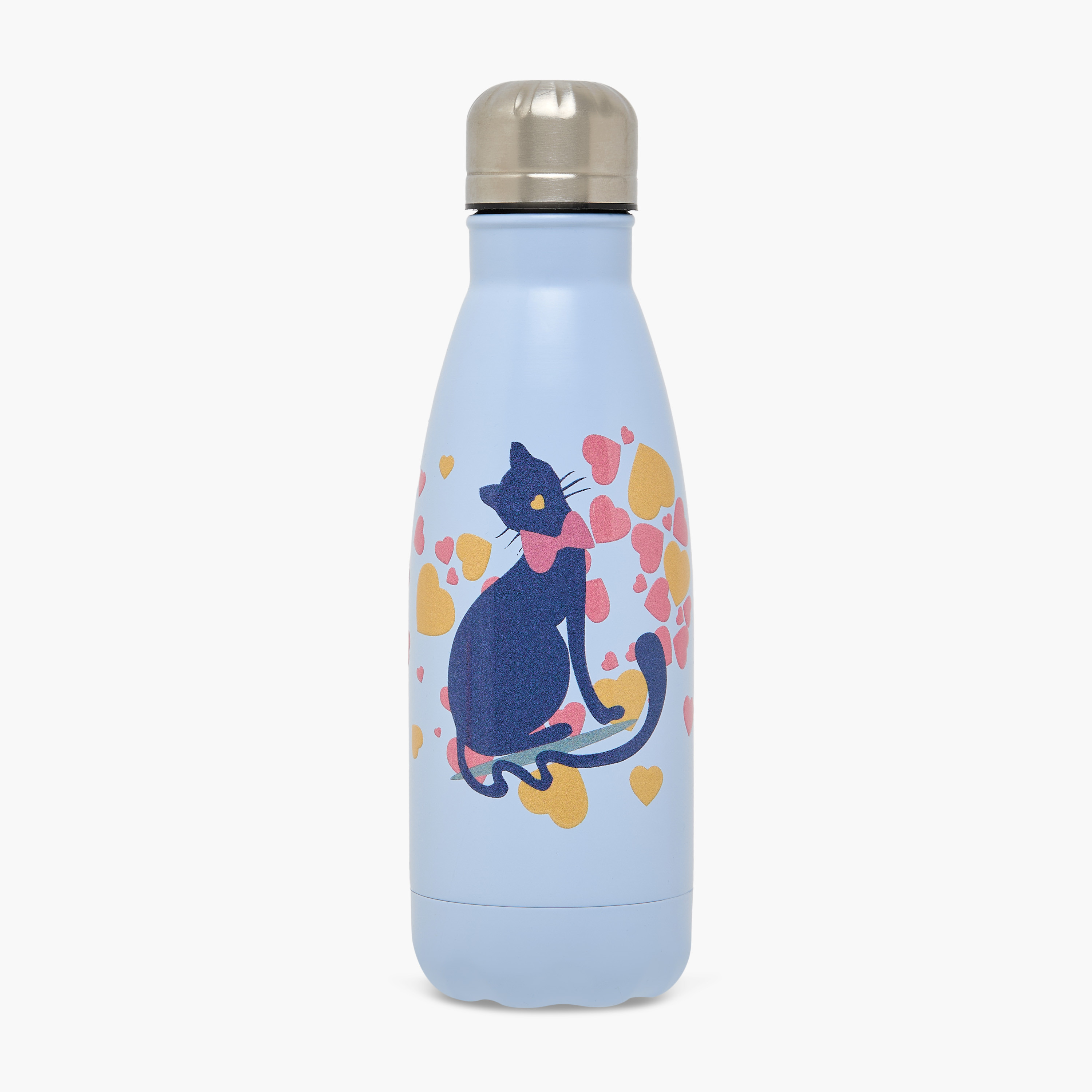 قارورة ماء ستانلس ستيل خالية من مادة البيسفينول أ بطبعات حيوانات من جونيورز - 500 مل-school-waterbottles-image-1