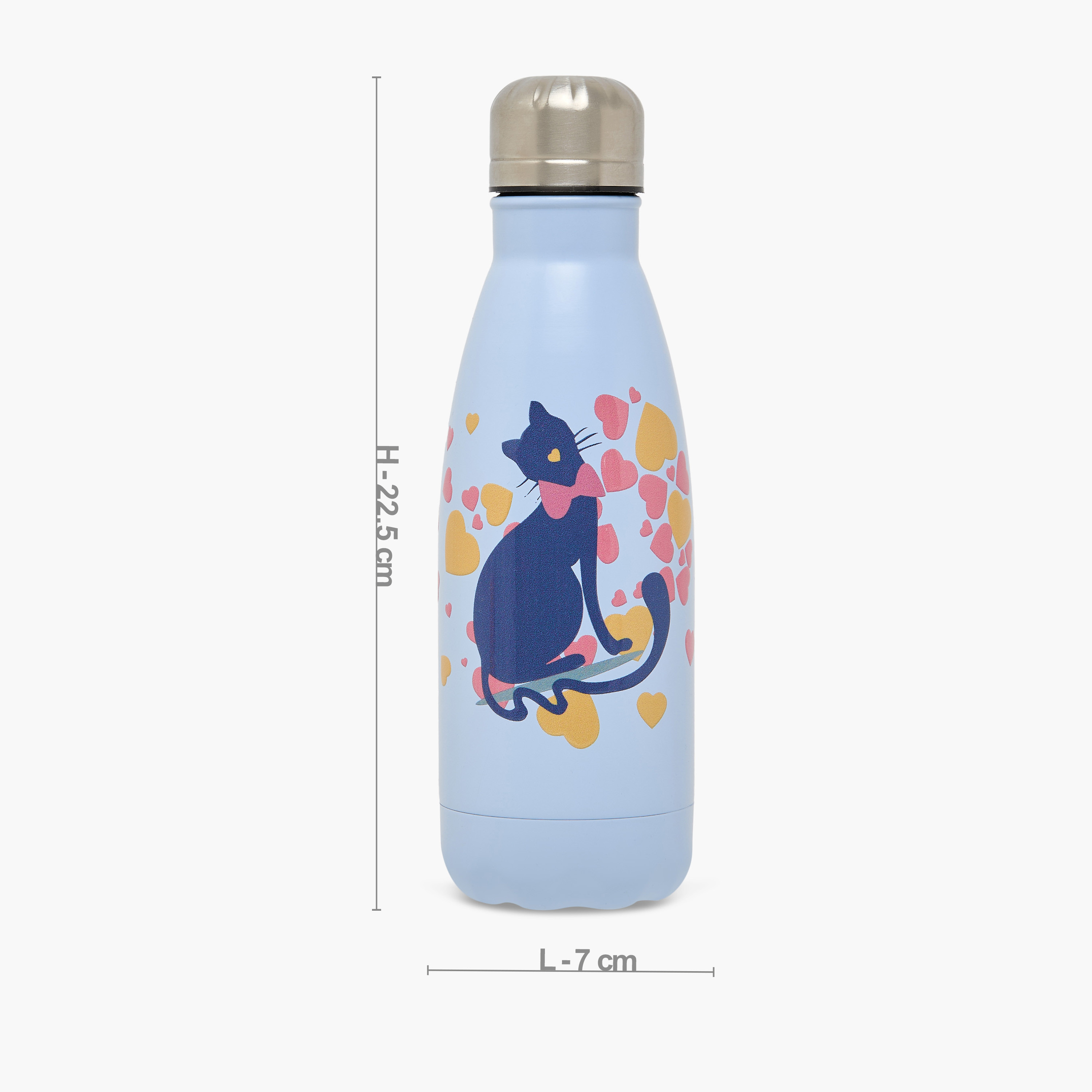 قارورة ماء ستانلس ستيل خالية من مادة البيسفينول أ بطبعات حيوانات من جونيورز - 500 مل-school-waterbottles-image-2