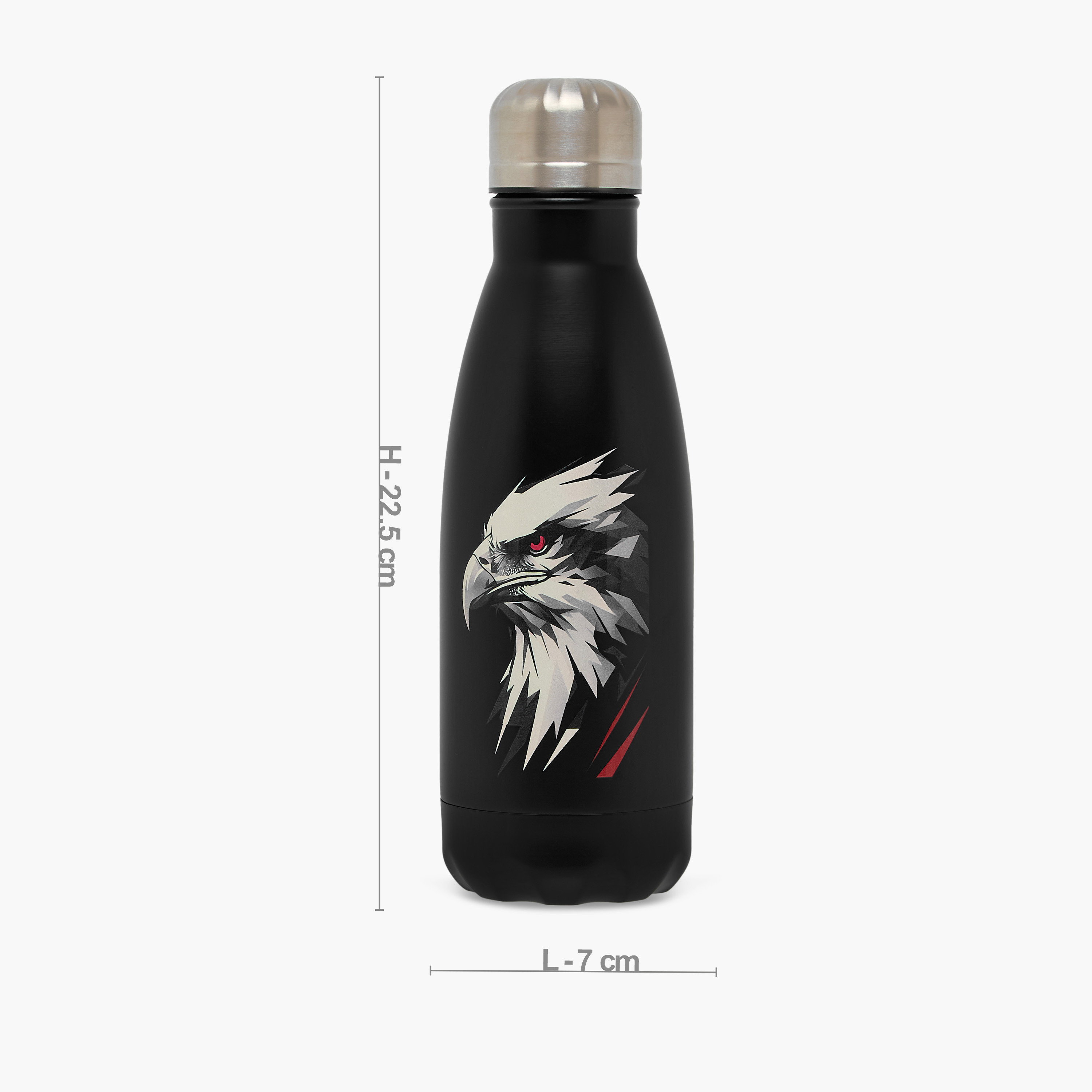 قارورة ماء ستانلس ستيل خالية من مادة البيسفينول أ بطبعات حيوانات من جونيورز - 500 مل-school-waterbottles-image-5