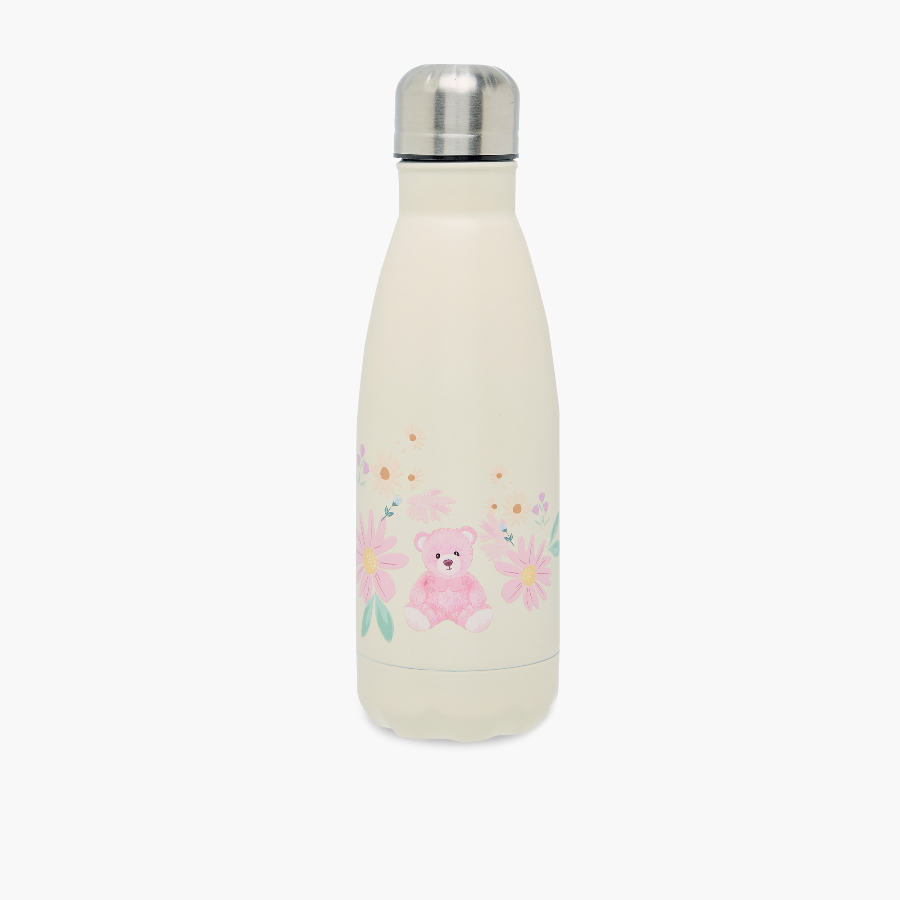 قارورة ماء ستانلس ستيل خالية من مادة البيسفينول أ بطبعات حيوانات من جونيورز - 500 مل-school-waterbottles-image-1