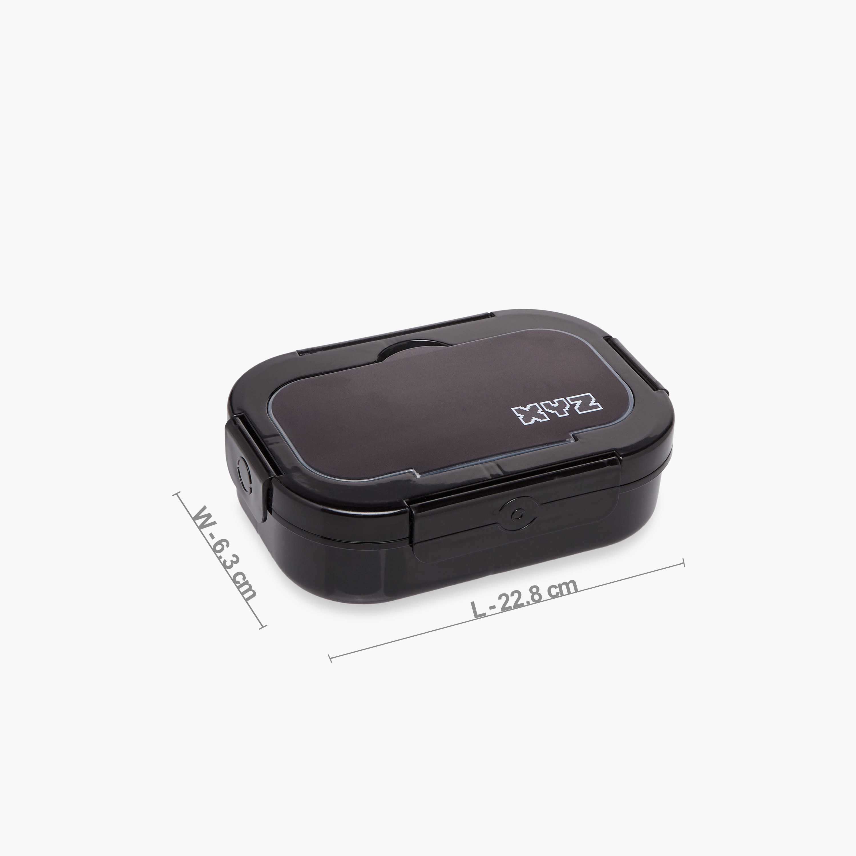 XYZ Logo Print Lunch Box with Clip Lock Closure - 630 ml-school-lunchessentials-lunchboxes-image-2