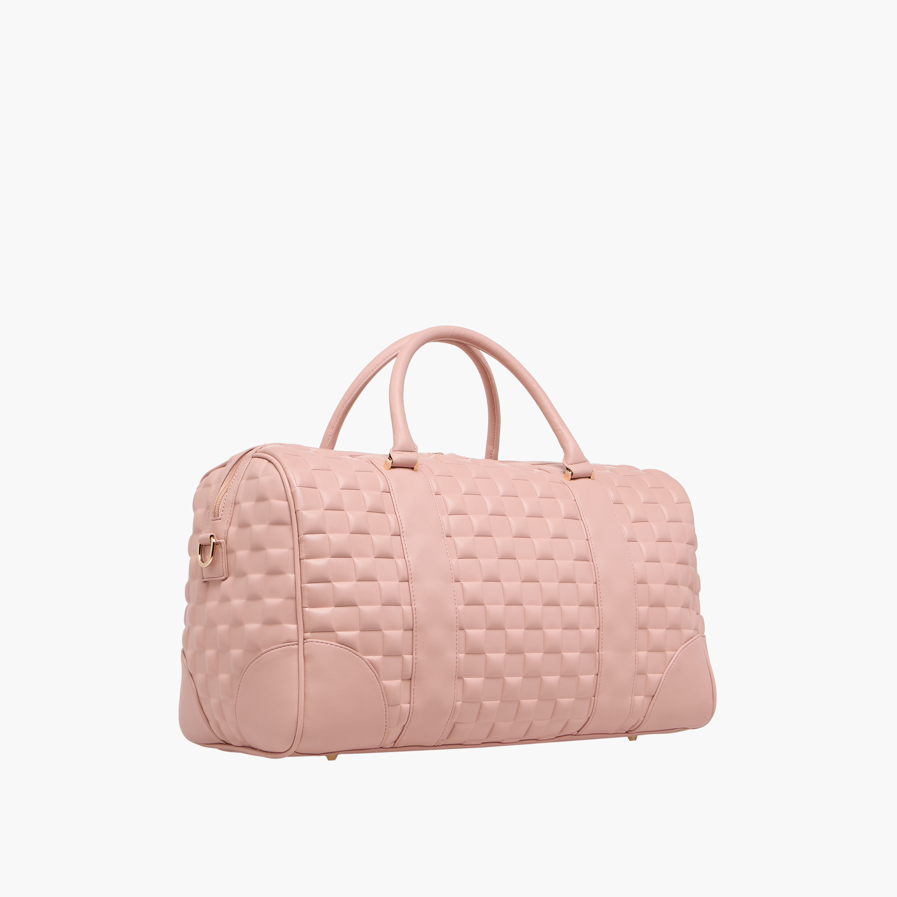 Celeste Textured Duffel Bag with Detachable Strap-travel-luggagesandbags-dufflebags-image-4