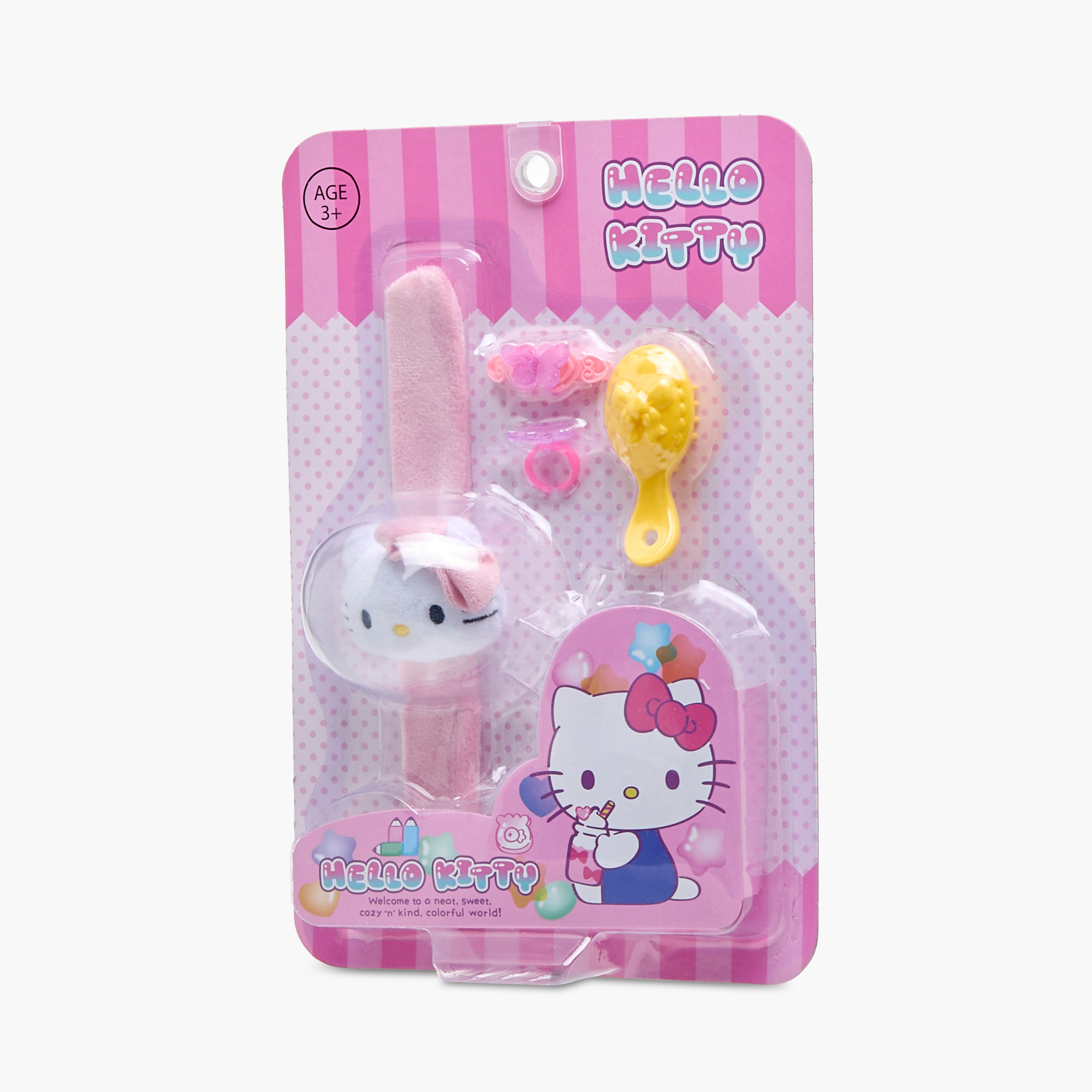 Hello Kitty Applique Wristband with Hairbrush and Hair Clip Set-baby-girls-accessories-watches-image-7