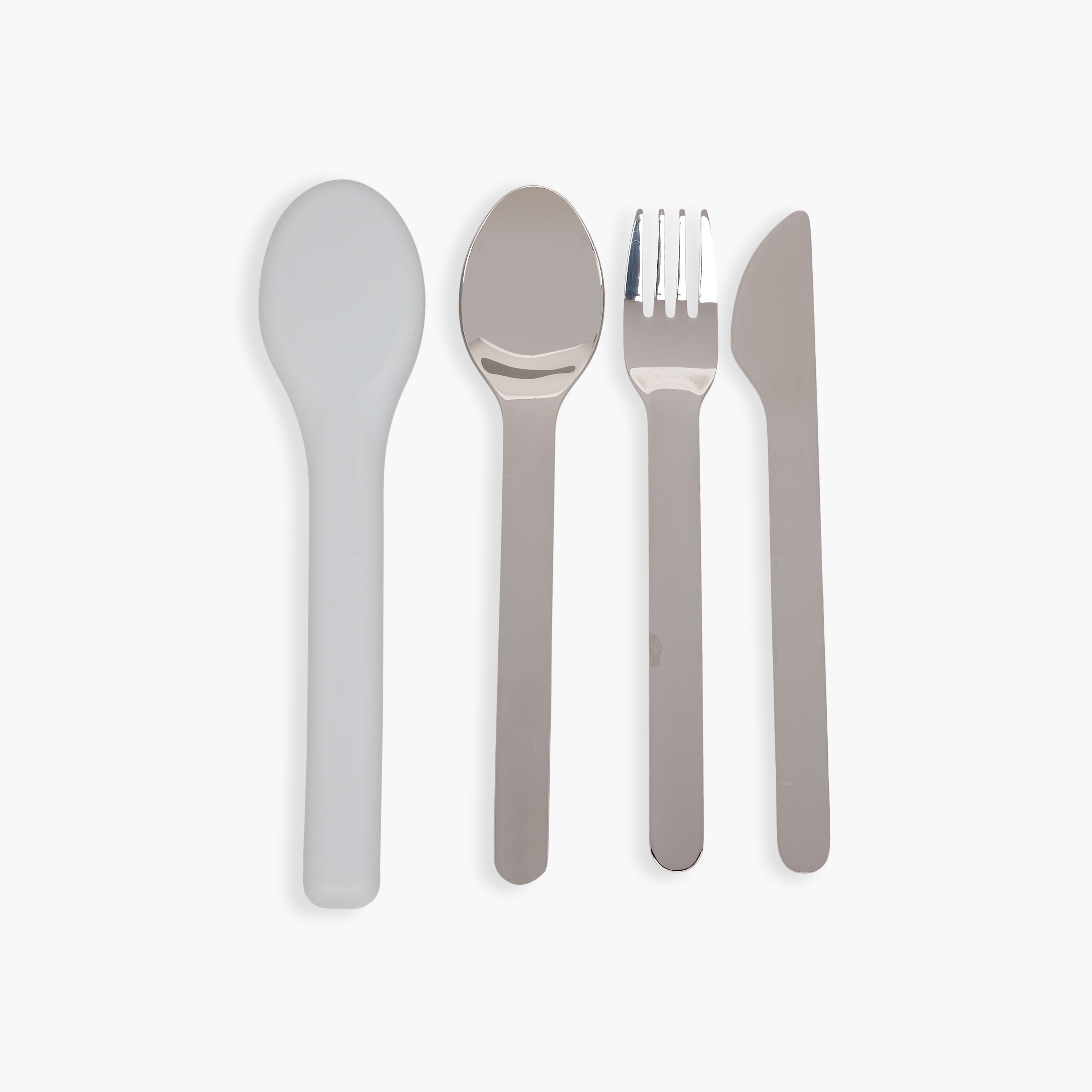 Juniors Stainless Steel Cutlery Set with Silicone Cover-school-lunchessentials-utensils-image-1