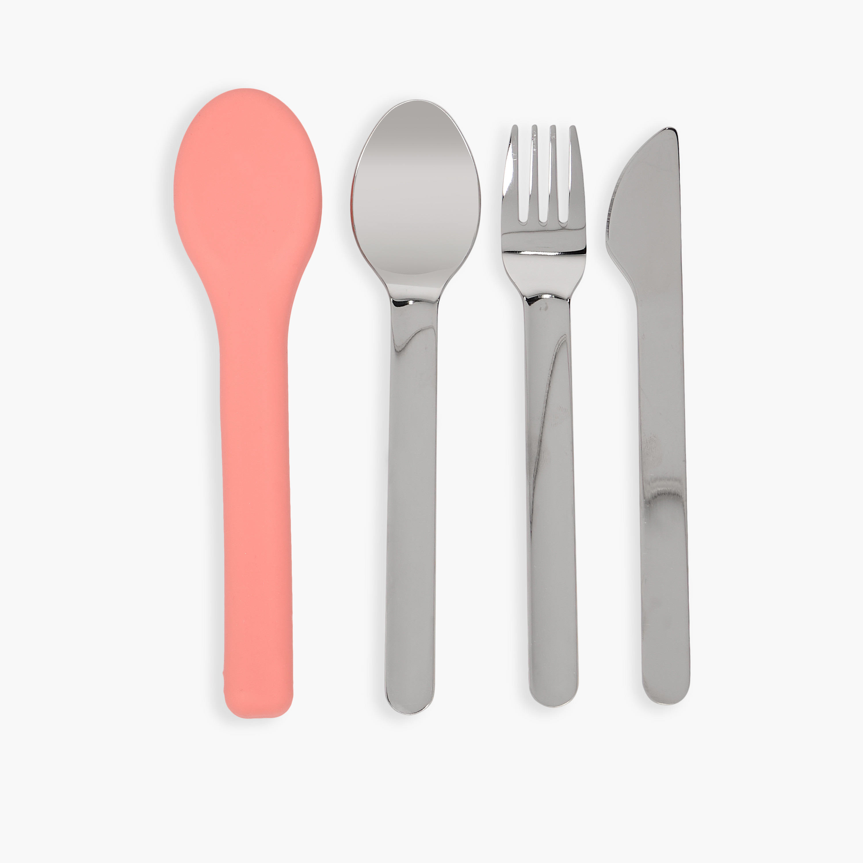 Juniors Stainless Steel Cutlery Set with Silicone Cover-school-lunchessentials-utensils-image-1