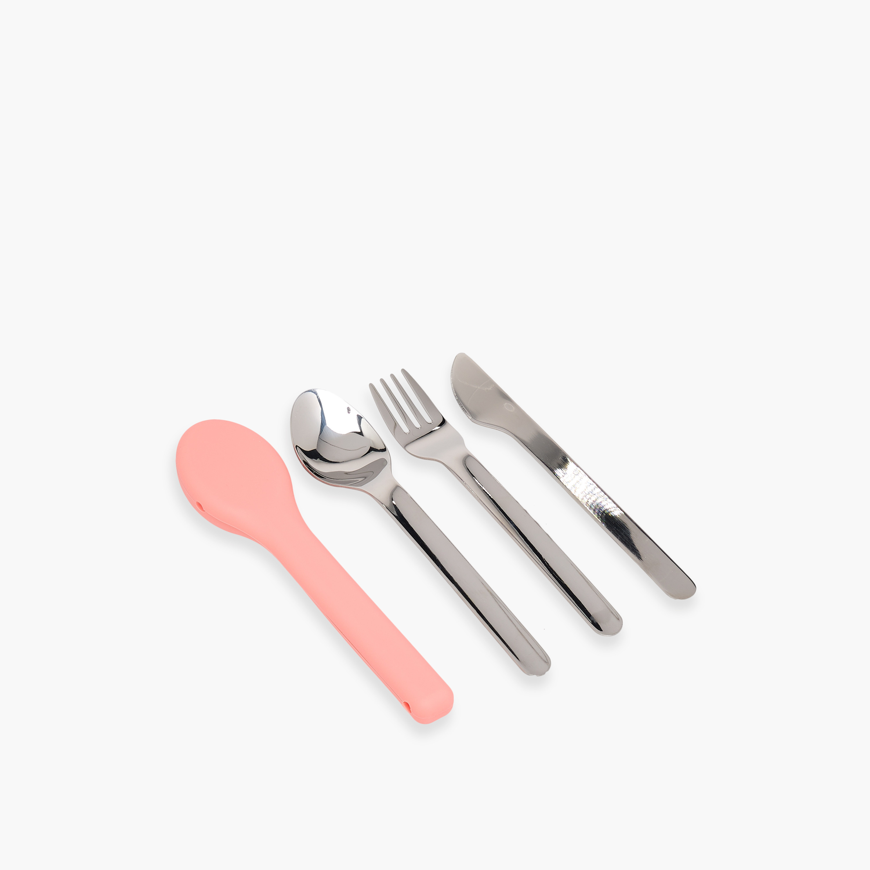 Juniors Stainless Steel Cutlery Set with Silicone Cover-school-lunchessentials-utensils-image-2