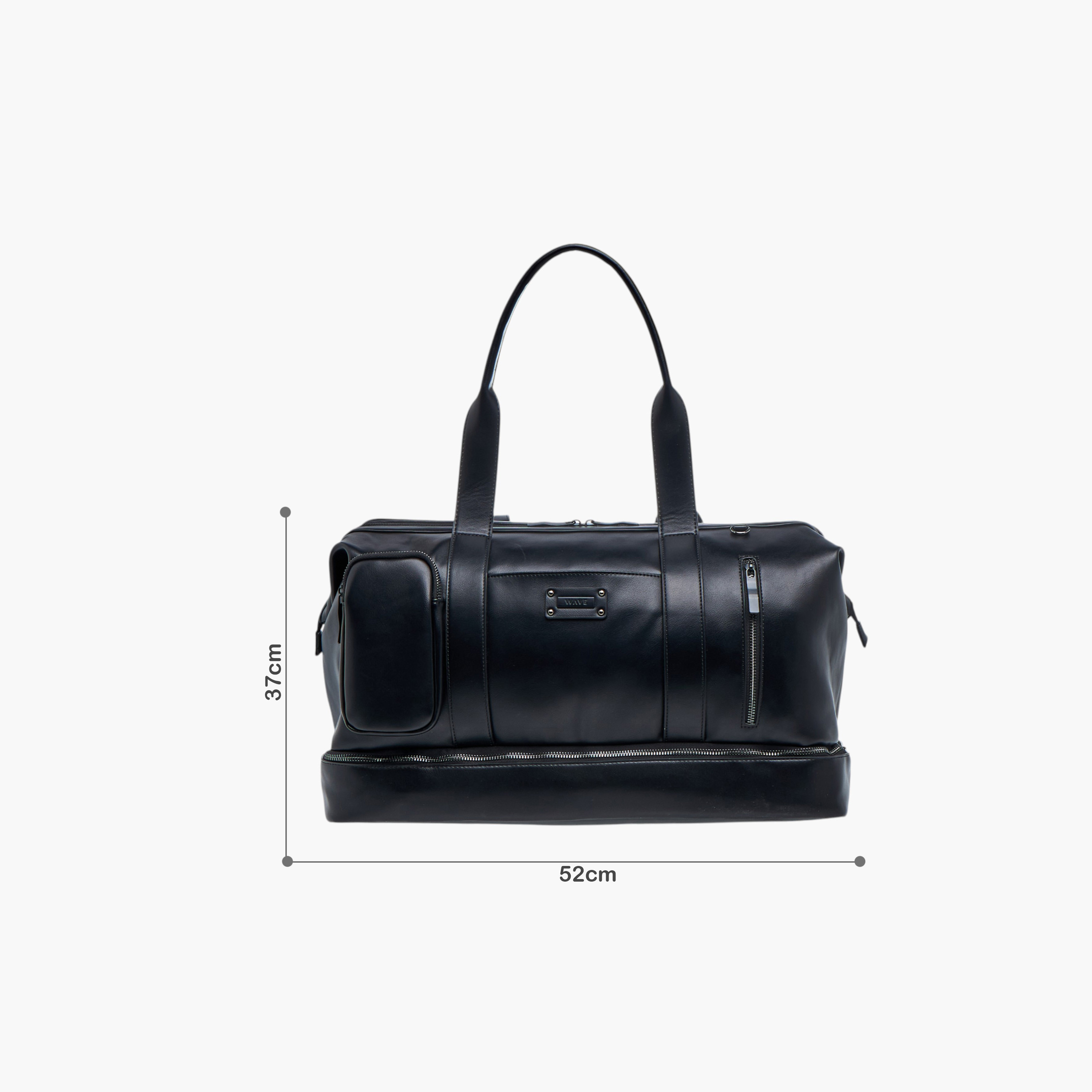 WAVE Solid Duffle Bag with Zip Closure-travel-luggagesandbags-dufflebags-image-2