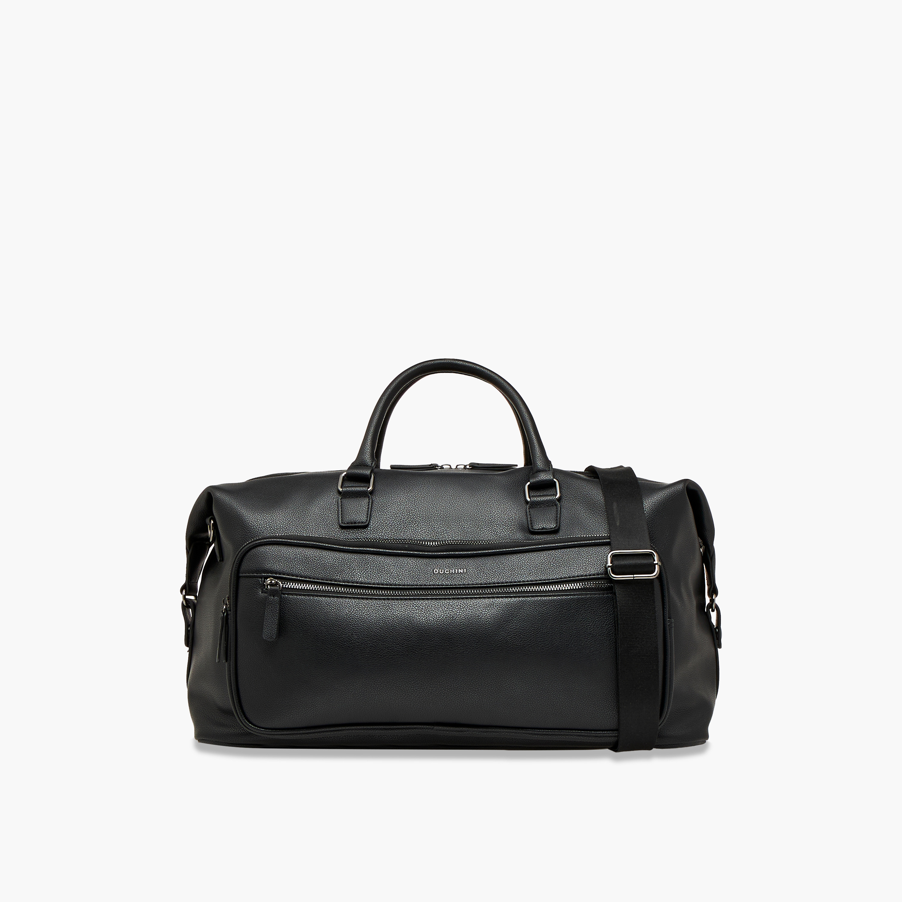 Duchini Textured Duffel Bag with Detachable Strap and Double Handle-travel-luggagesandbags-dufflebags-image-1
