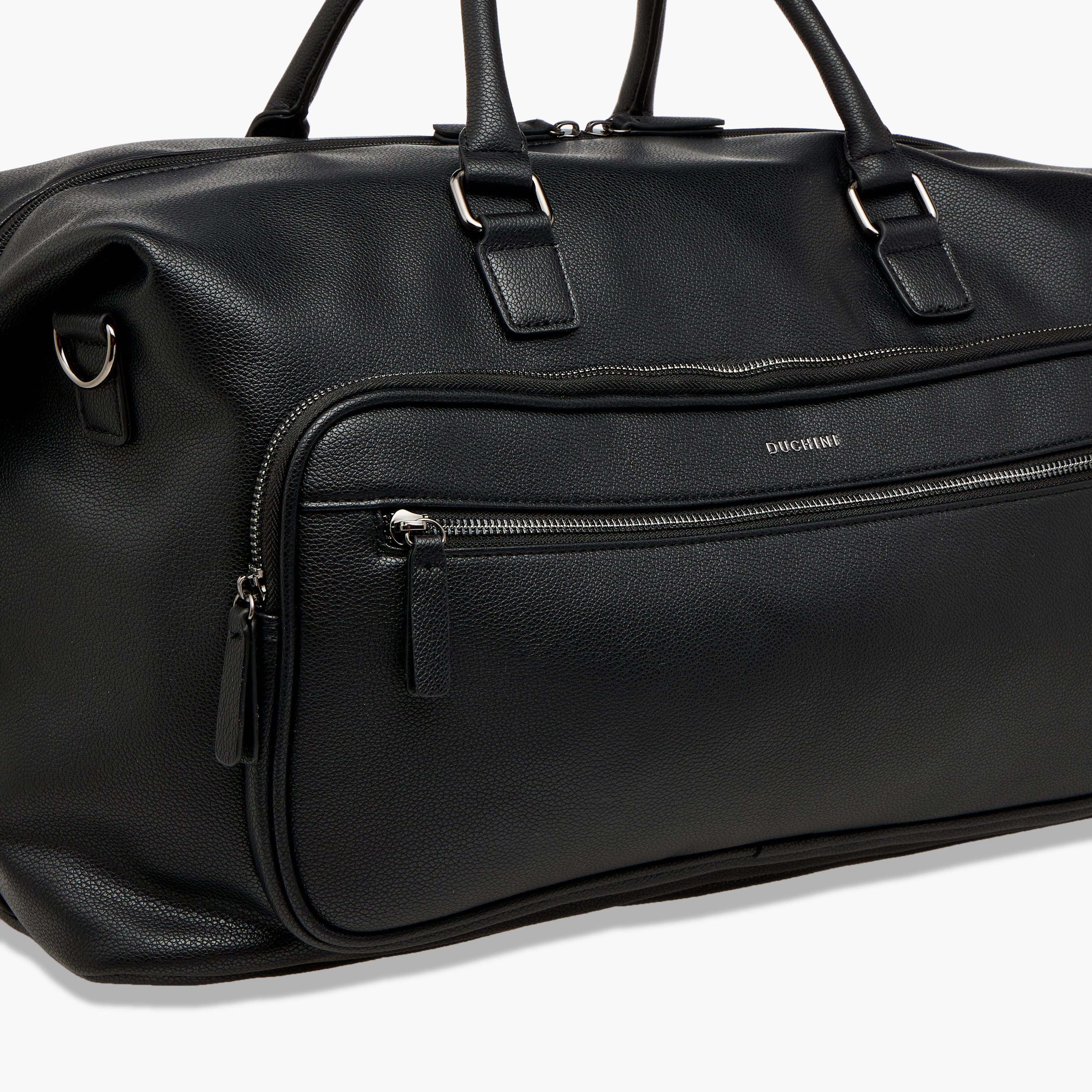 Duchini Textured Duffel Bag with Detachable Strap and Double Handle-travel-luggagesandbags-dufflebags-image-5