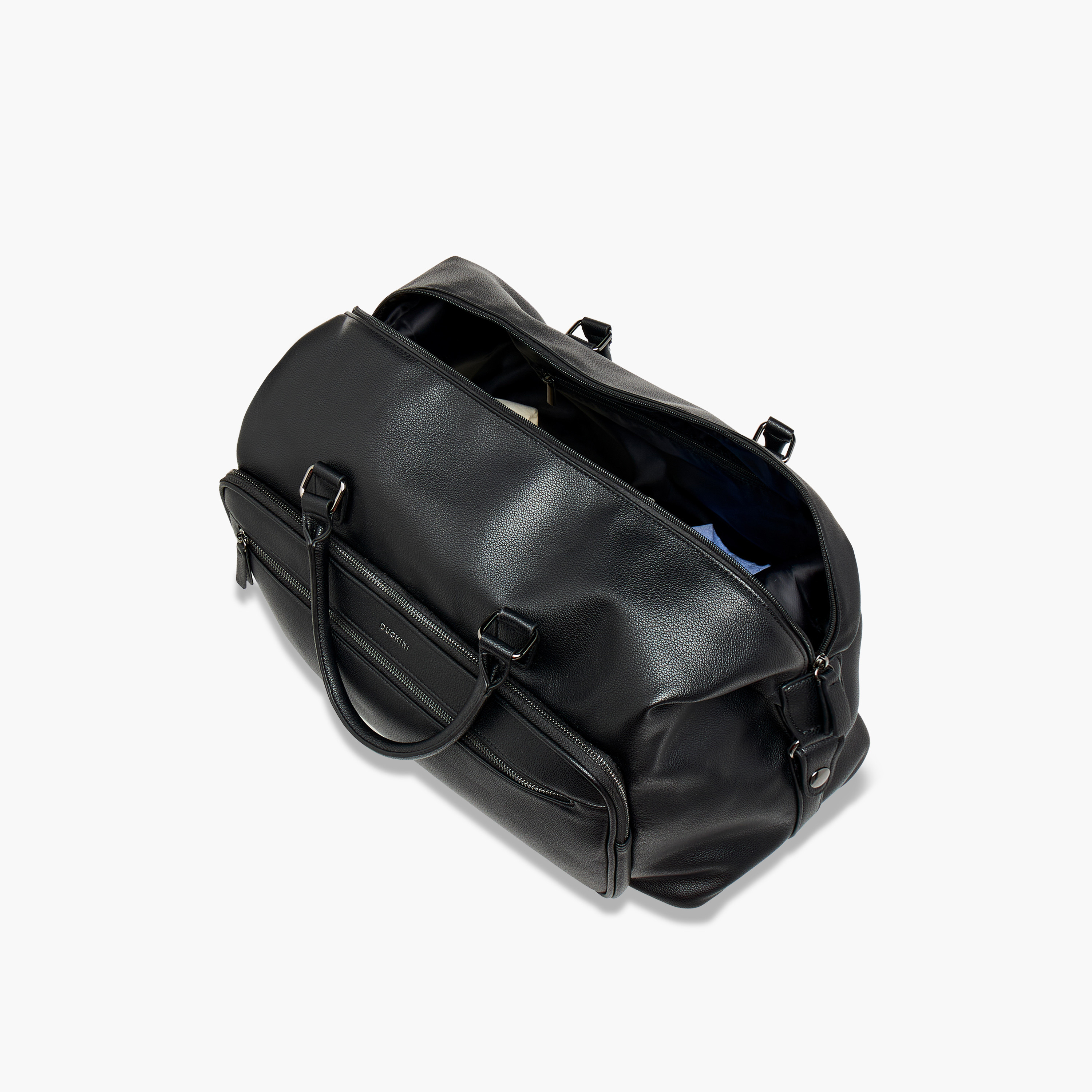 Duchini Textured Duffel Bag with Detachable Strap and Double Handle-travel-luggagesandbags-dufflebags-image-8