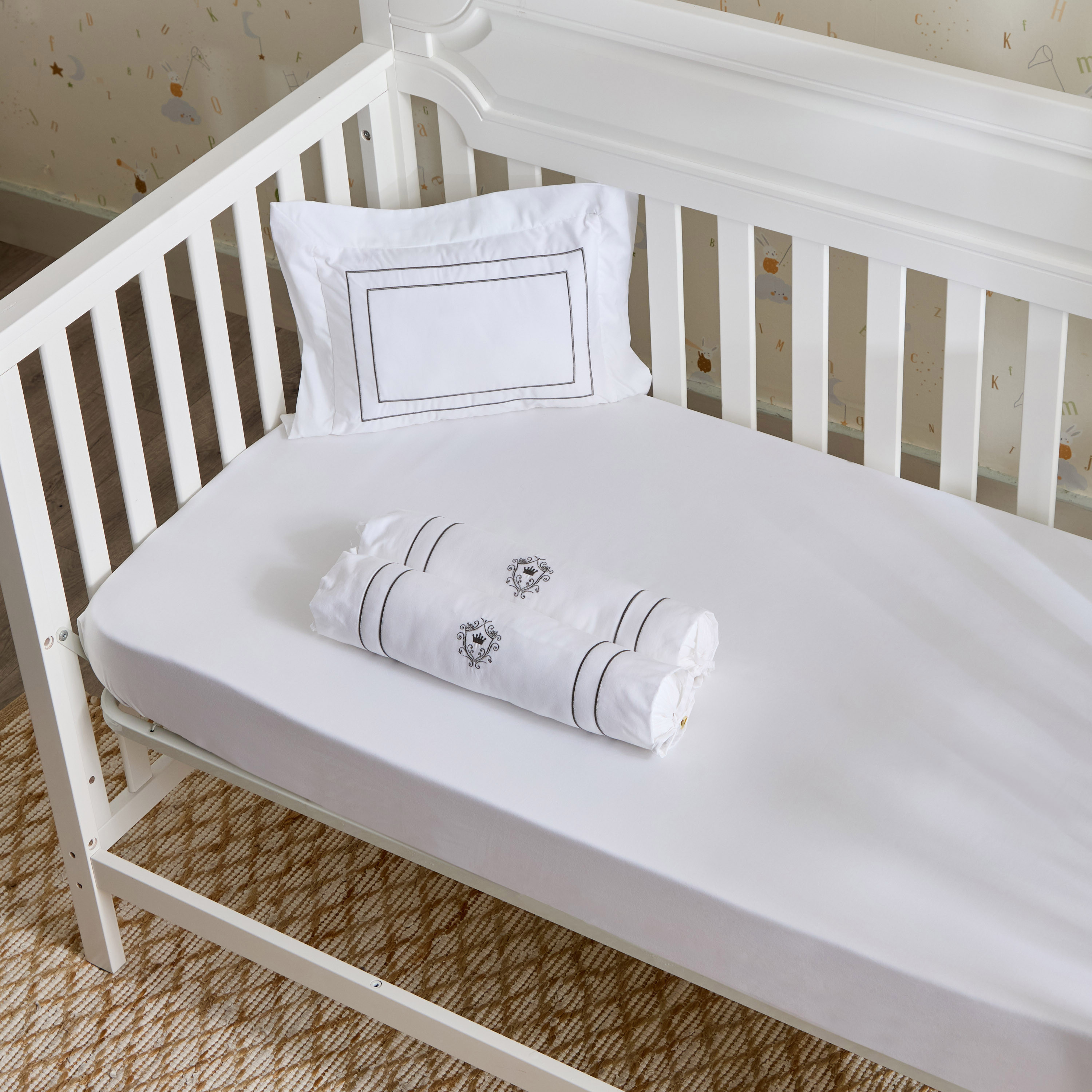 Giggles 3-Piece Bolster and Pillow Set-baby-nursery-babybedding-image-2