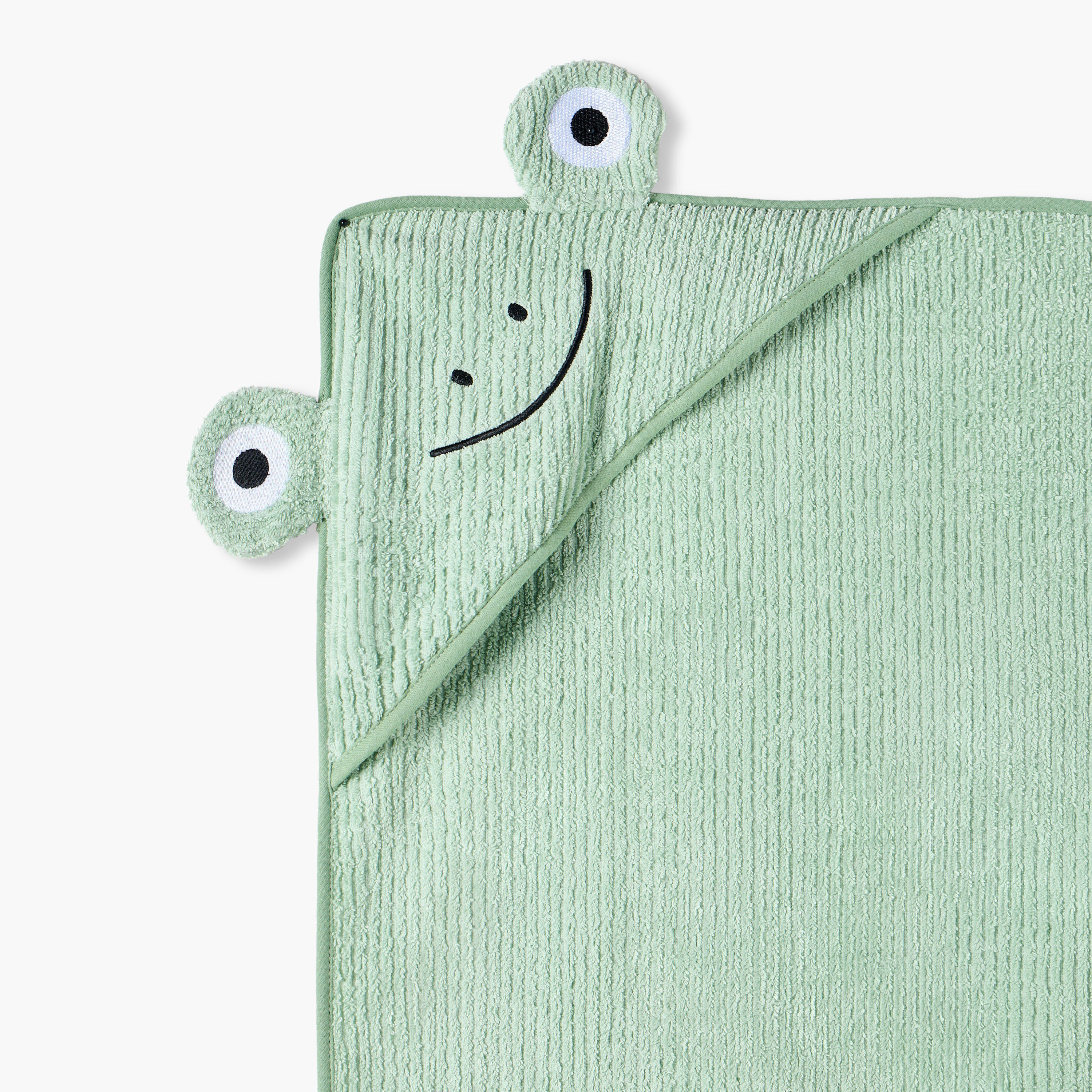 Juniors Frog Hooded Towel - 39x25x3 cms-baby-bathandcare-towels-image-2
