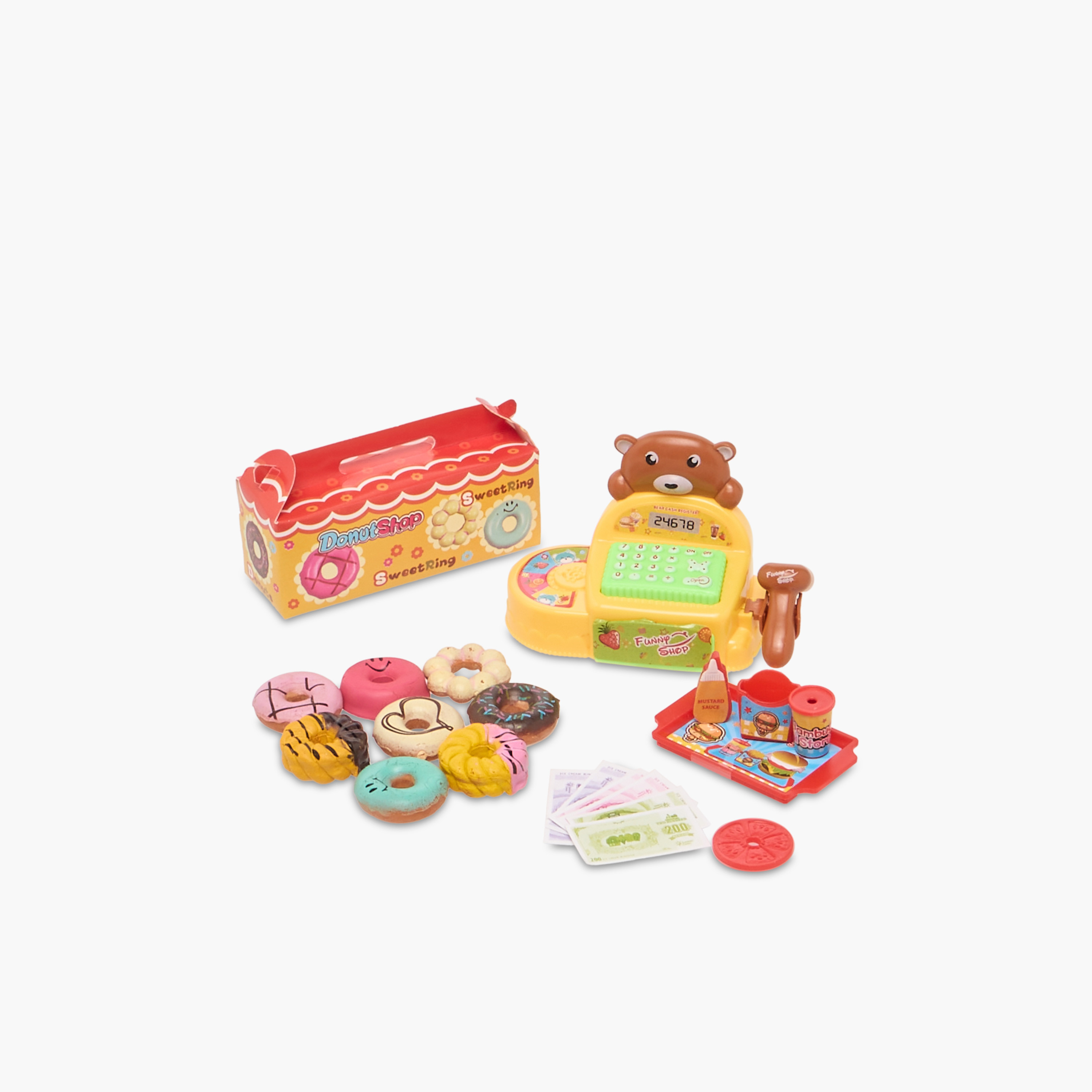 مجموعة لعب متجر دونات من جلو-toys-roleplay-playfoods-image-1