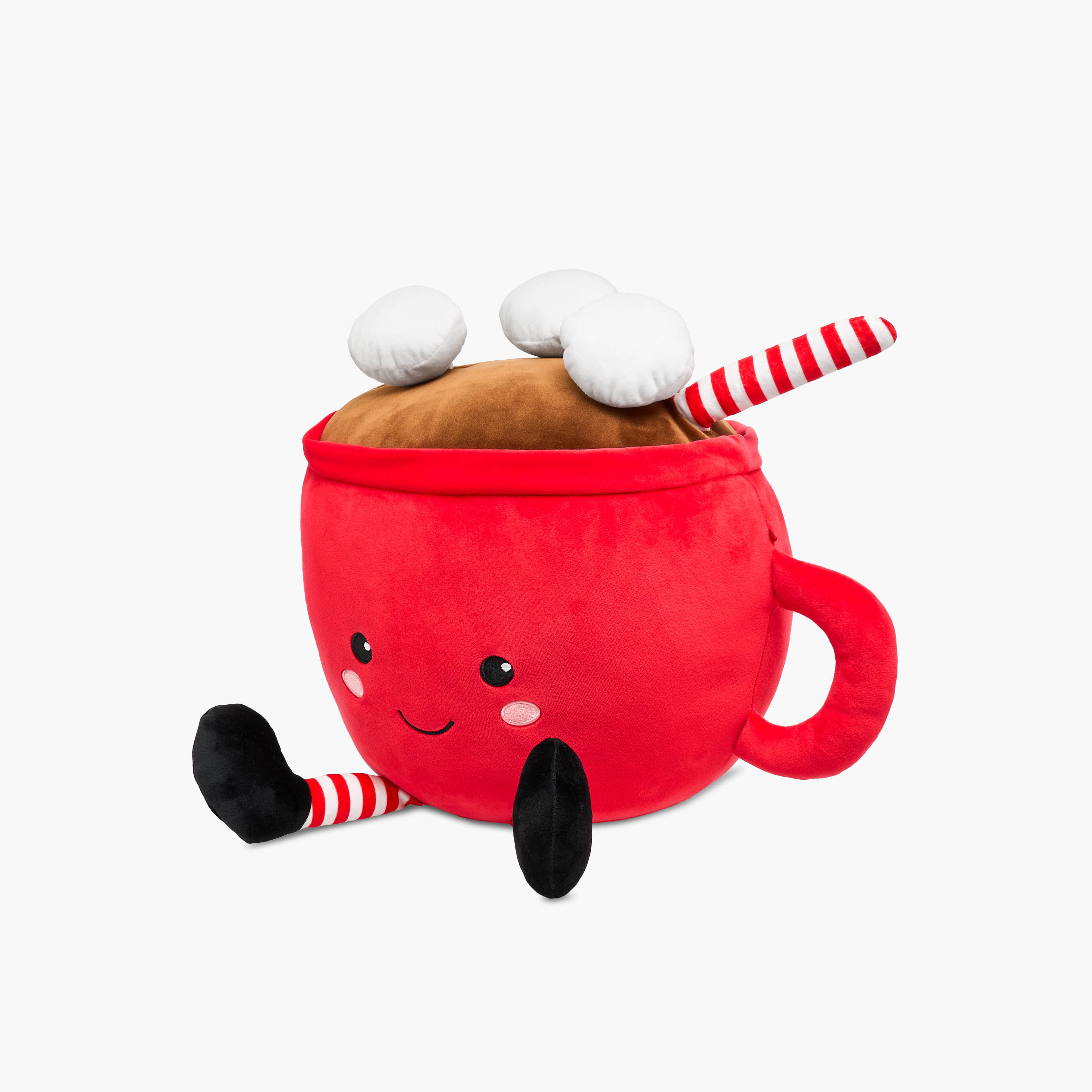 Hot Chocolate Plush Cushion - 35x31 cms-household-cushionsandthrows-filledcushions-decorativecushions-image-2