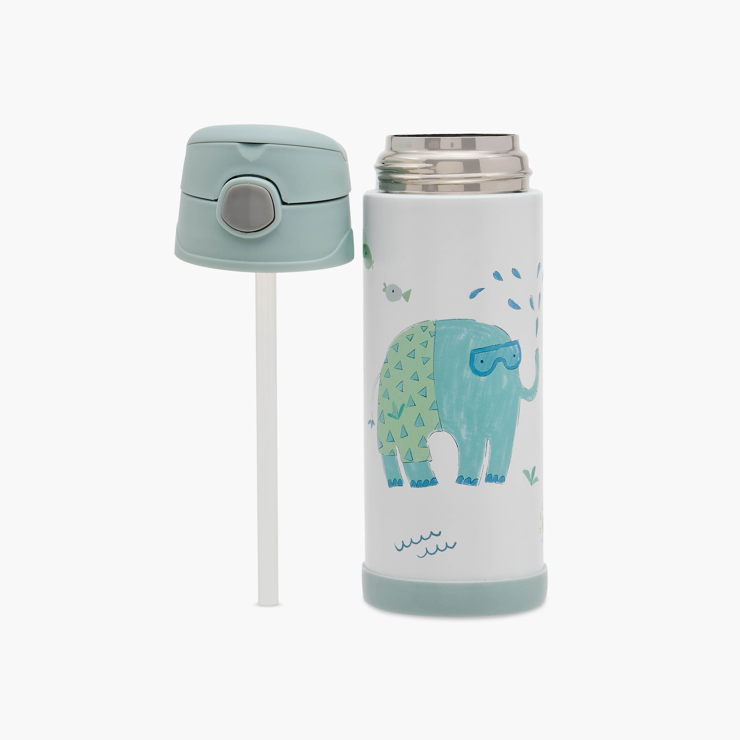 Juniors Stainless Steel Sipper Water Bottle - 350 ml-baby-feeding-mealtimeessentials-image-2