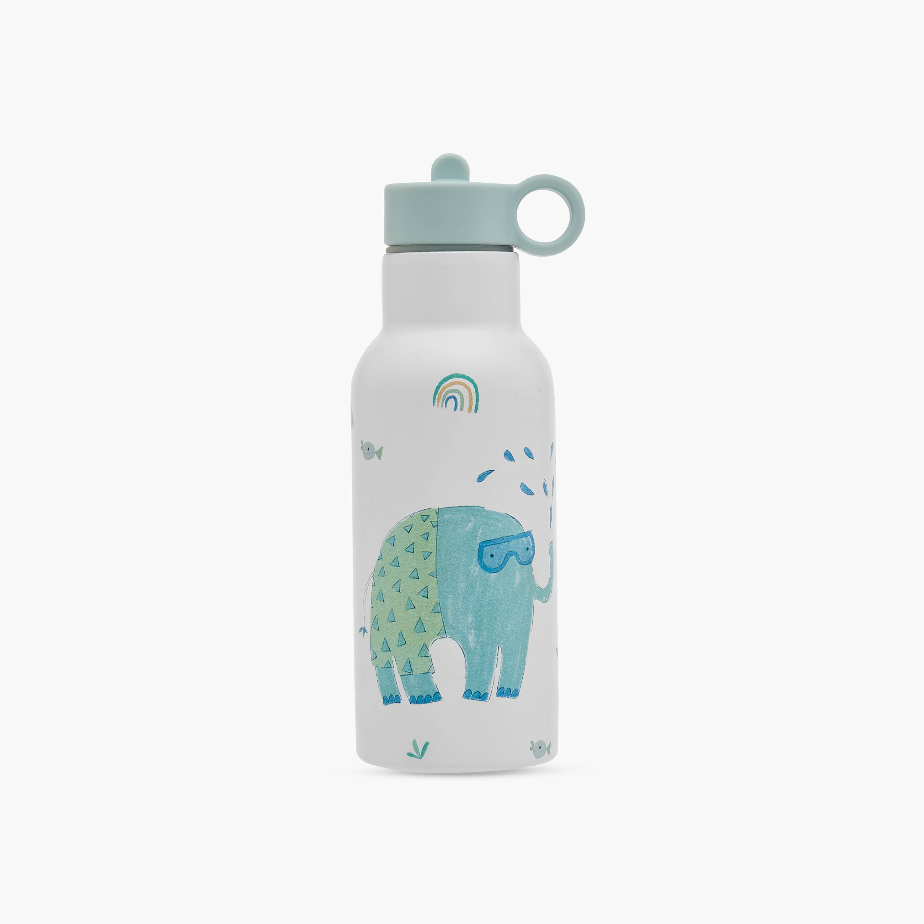 مجموعة وقت الطعام مع قارورة مياه بقشة من جونيورز، طبعات فيل-baby-feeding-mealtimeessentials-image-1