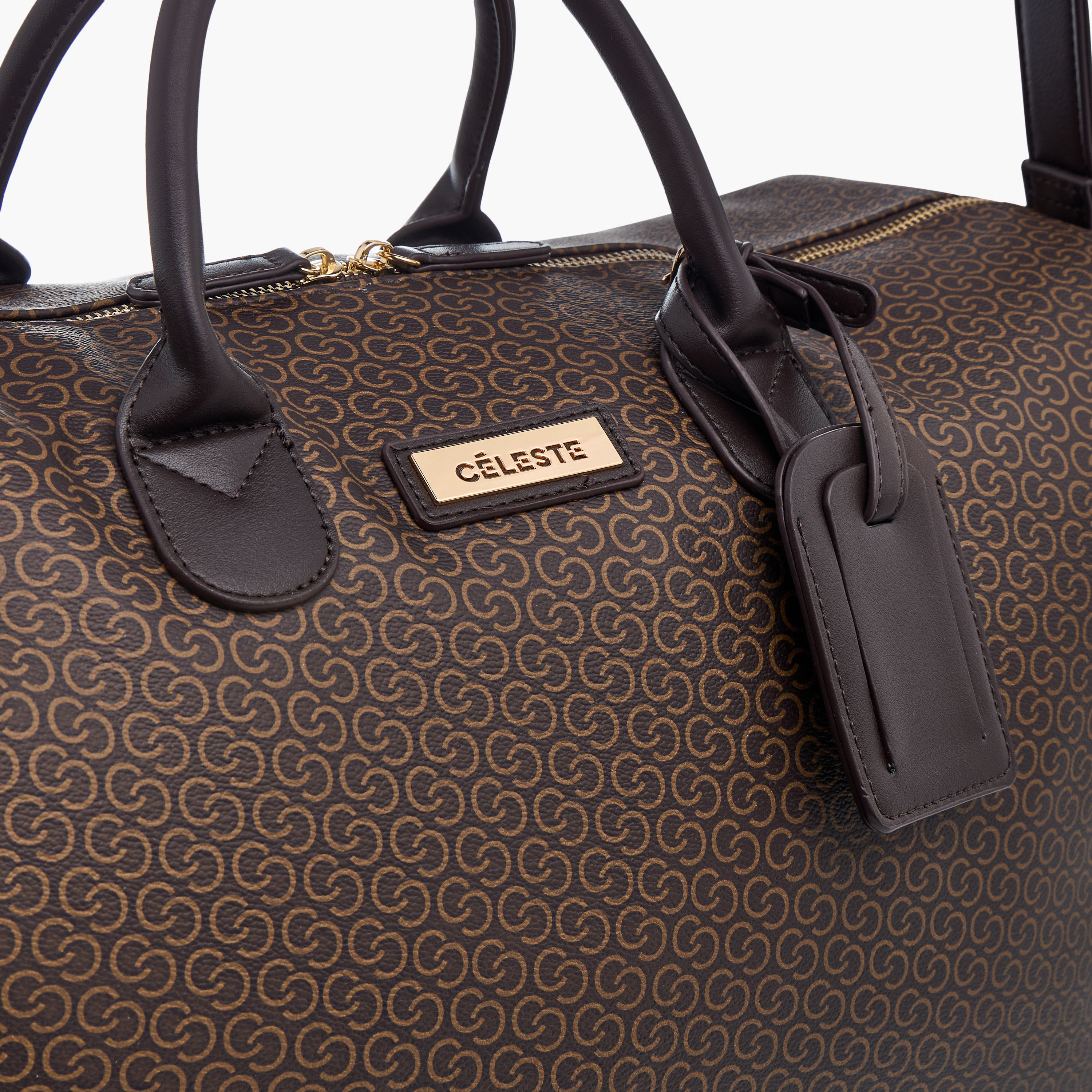 Celeste Printed Duffle Bag with Double Handle-travel-luggagesandbags-dufflebags-image-4