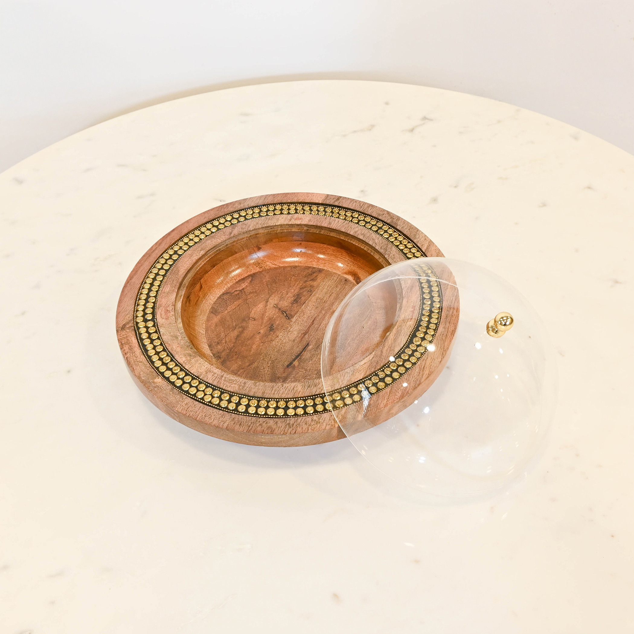صينية ديكور خشبية مع غطاء من لايف ستايل - 30 سم-household-decor-boxesandtrays-image-3