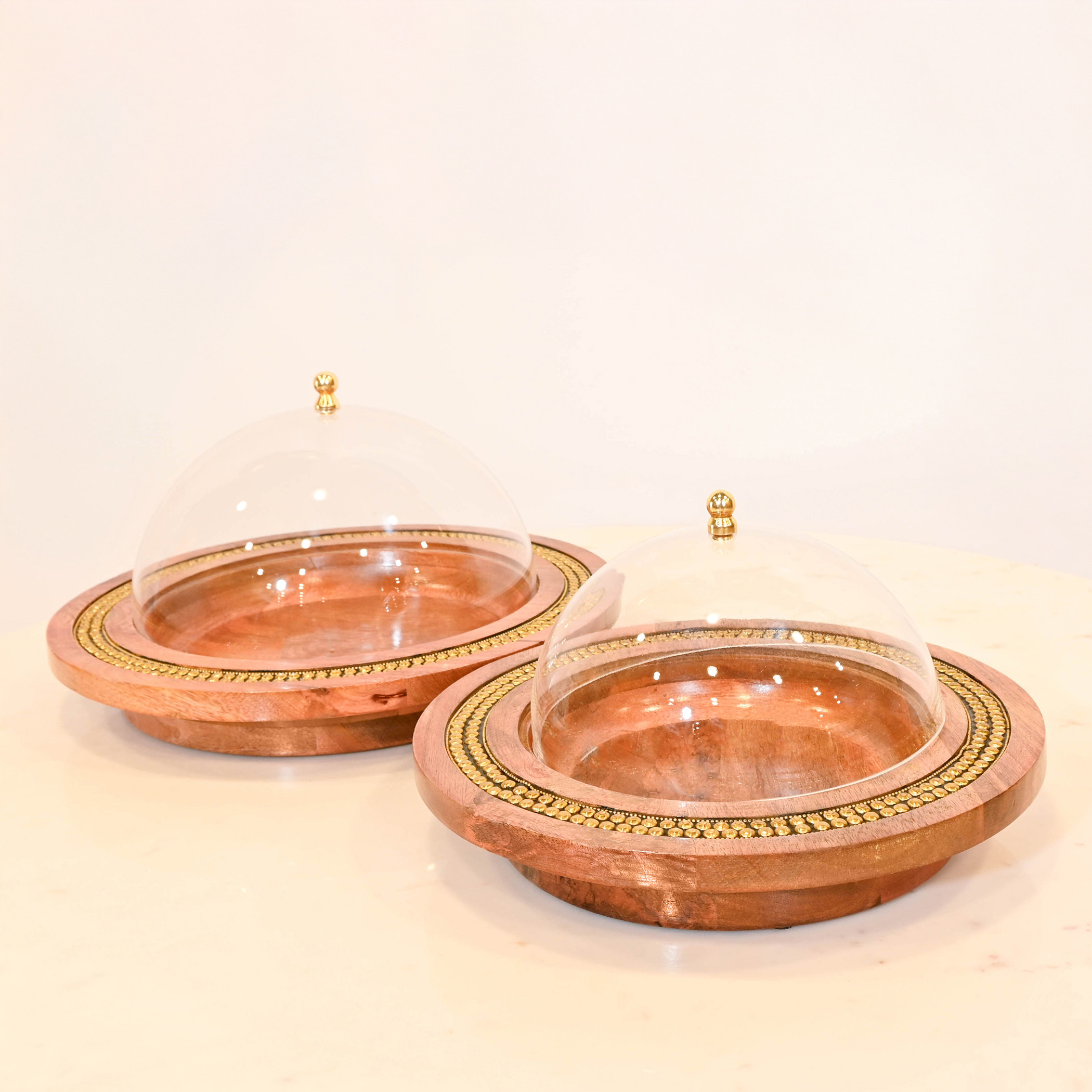 صينية ديكور خشبية مع غطاء من لايف ستايل - 30 سم-household-decor-boxesandtrays-image-4