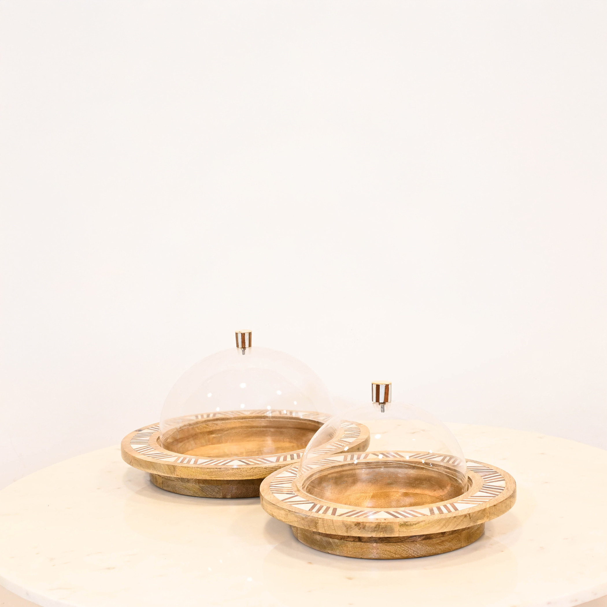 Crafted by Lifestyle Wooden Decorative Tray with Cover - 30 cms-household-decor-boxesandtrays-image-4