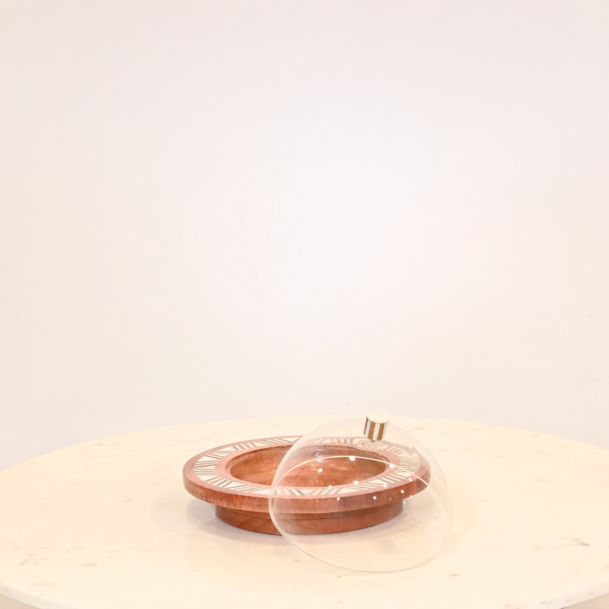 Crafted by Lifestyle Wooden Decorative Tray with Cover - 30 cms-household-decor-boxesandtrays-image-3