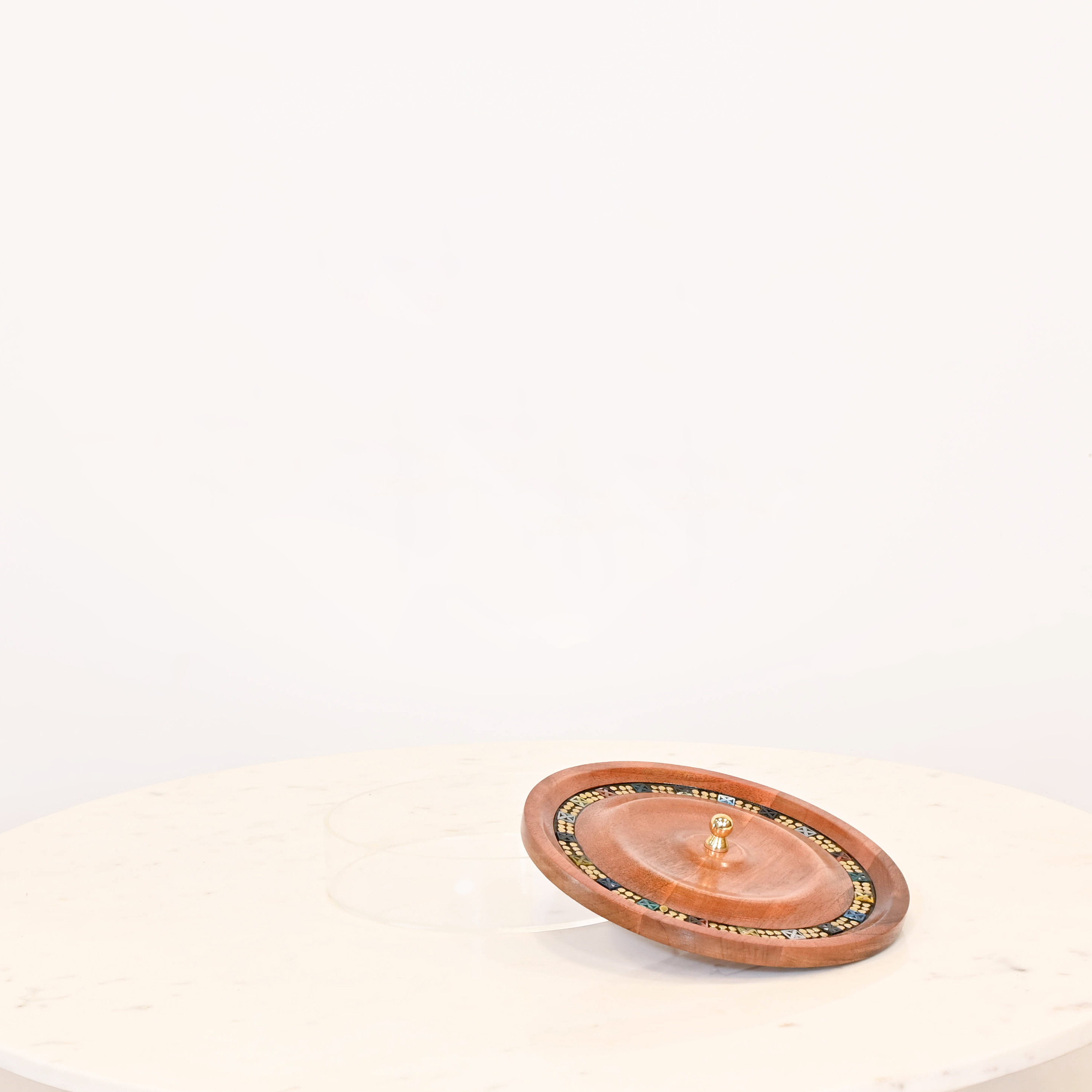 Crafted by Lifestyle Embellished Decorative Acrylic Box with Wooden Lid-household-decor-boxesandtrays-image-2