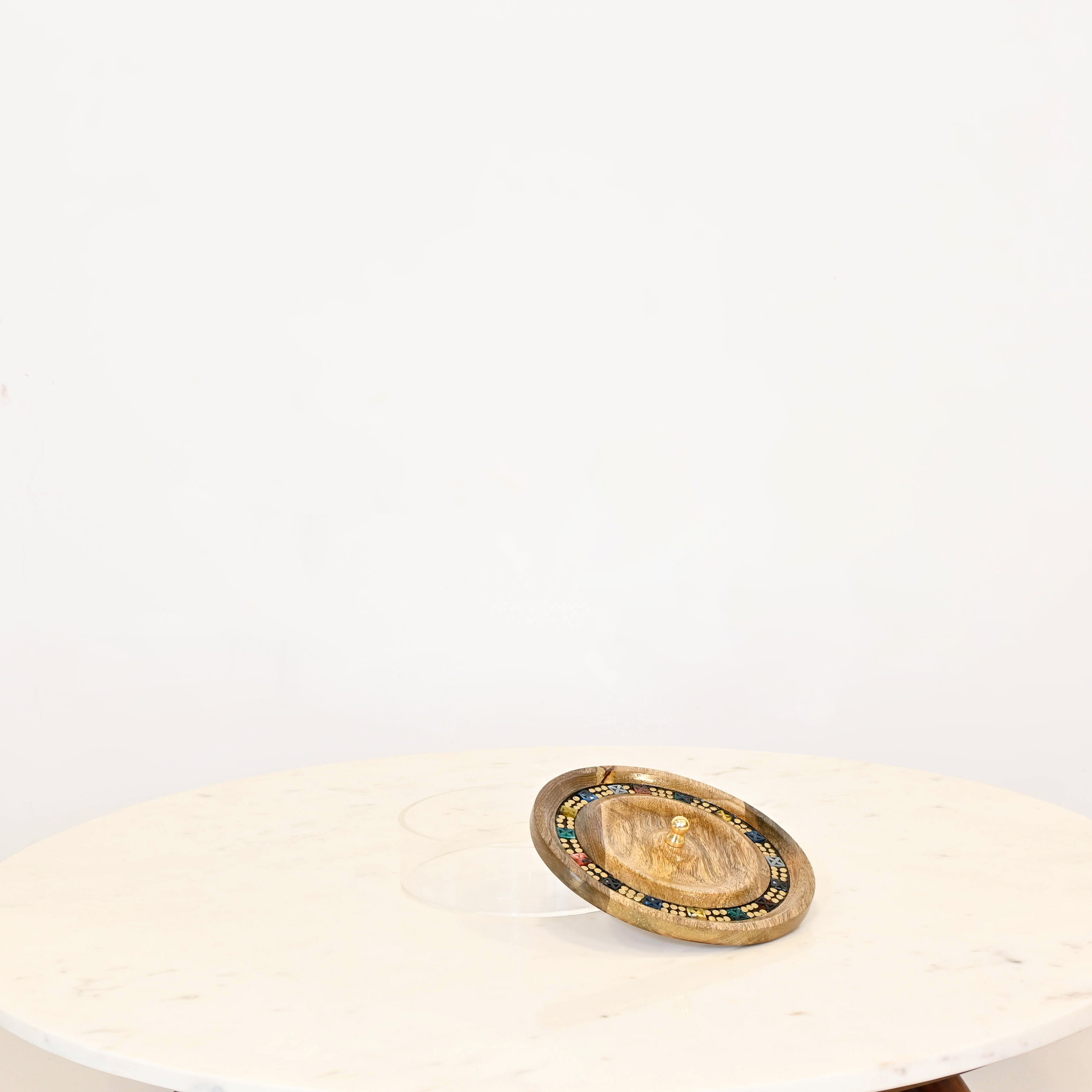 Crafted by Lifestyle Embellished Decorative Acrylic Box with Wooden Lid-household-decor-boxesandtrays-image-2