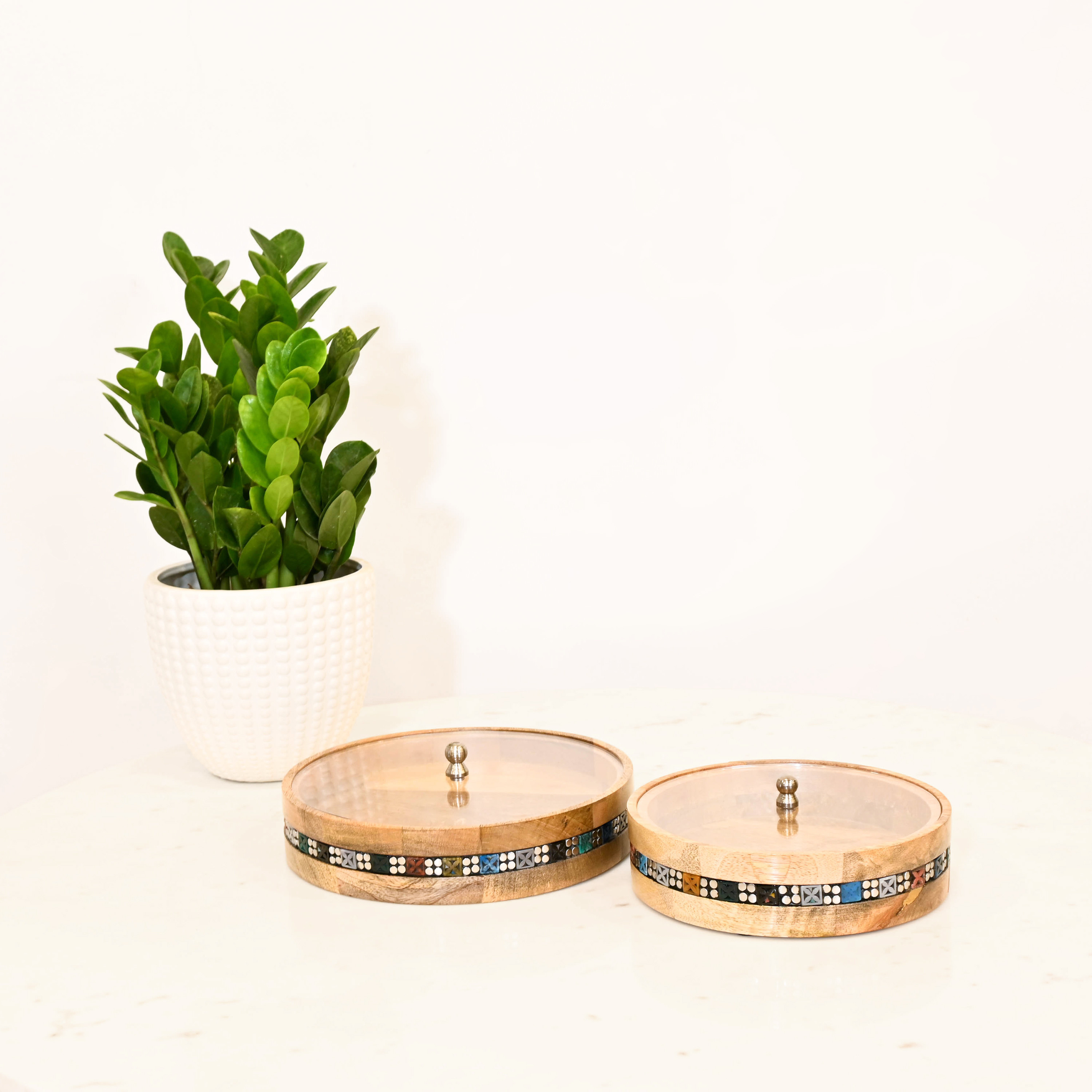 Crafted by Lifestyle Embellished Wooden Decorative Box with Lid-household-decor-boxesandtrays-image-4