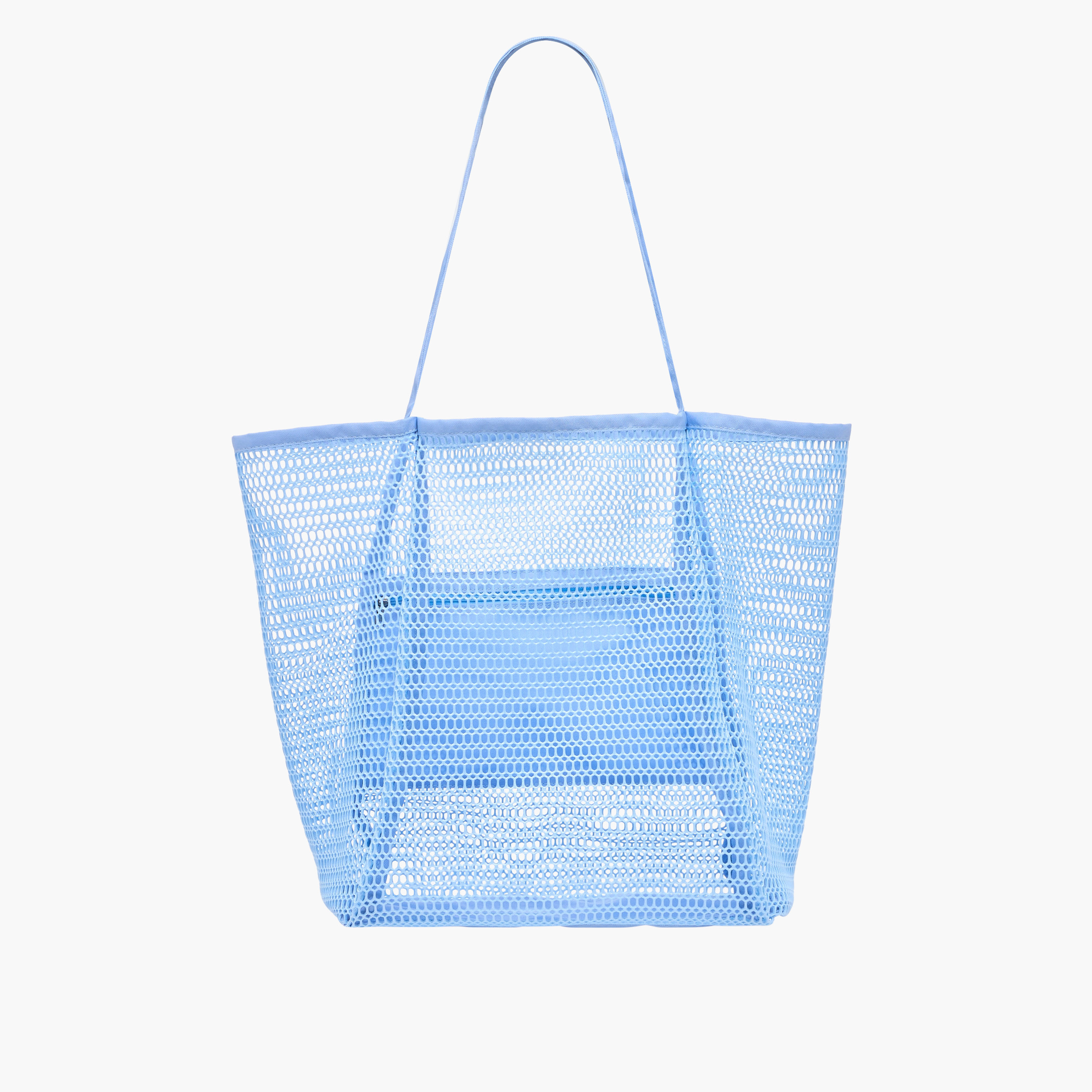 Mesh Tote Bag with Inner Pocket and Double Handle-women-bagsandwallets-handbags-image-1