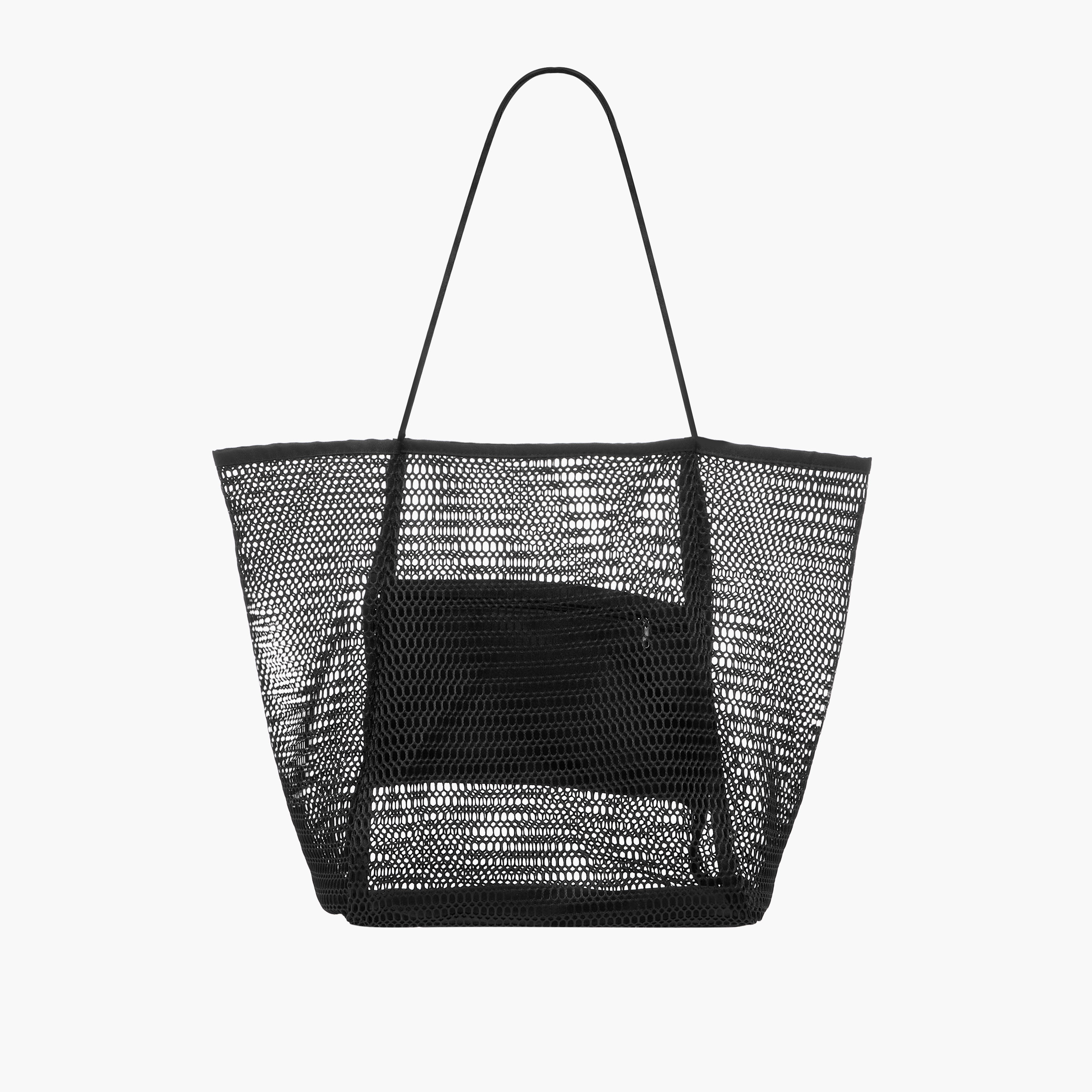 Mesh Tote Bag with Inner Pocket and Double Handle-women-bagsandwallets-handbags-image-1