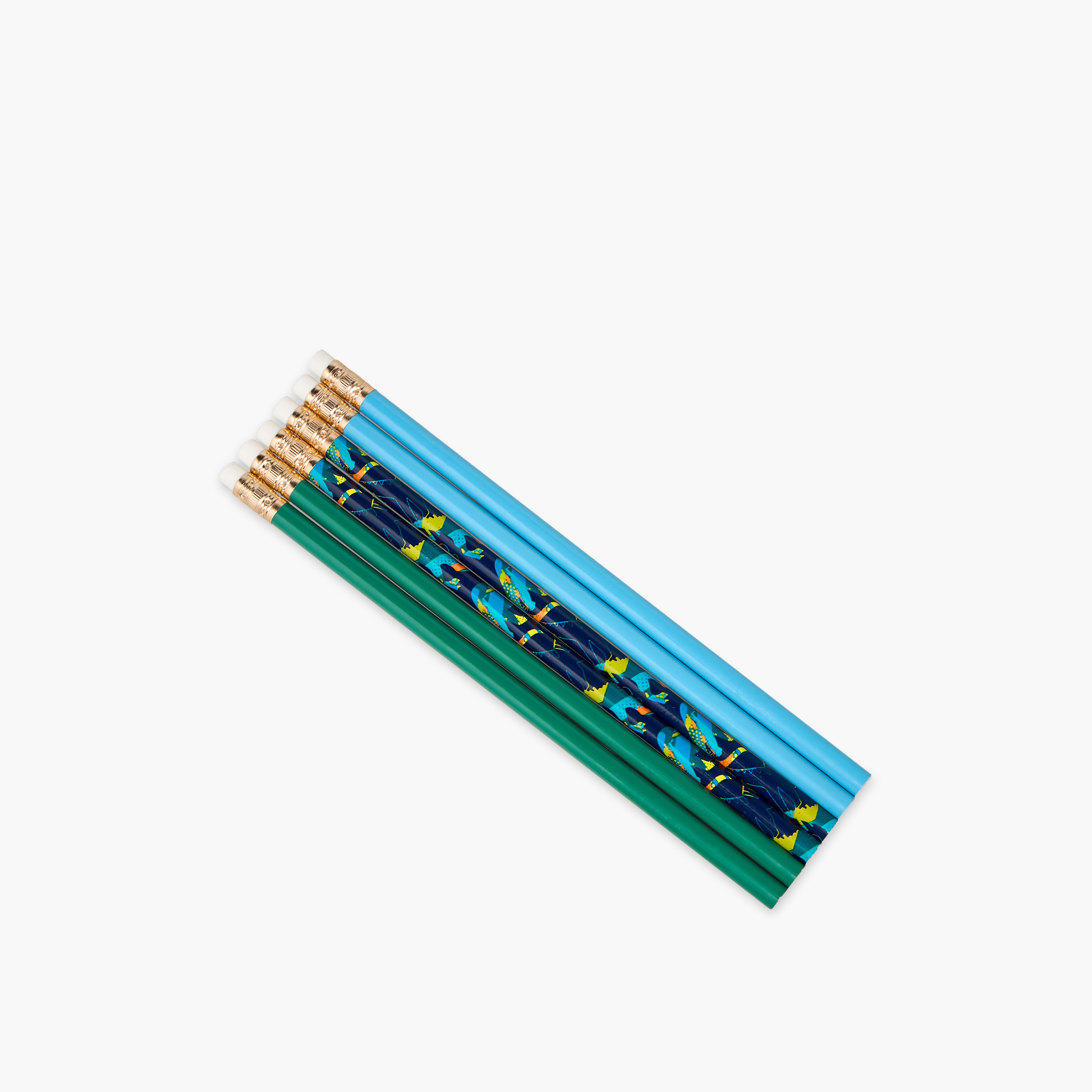 Wooden Pencil with Eraser - Set of 6-school-stationery-pensandpencils-image-2