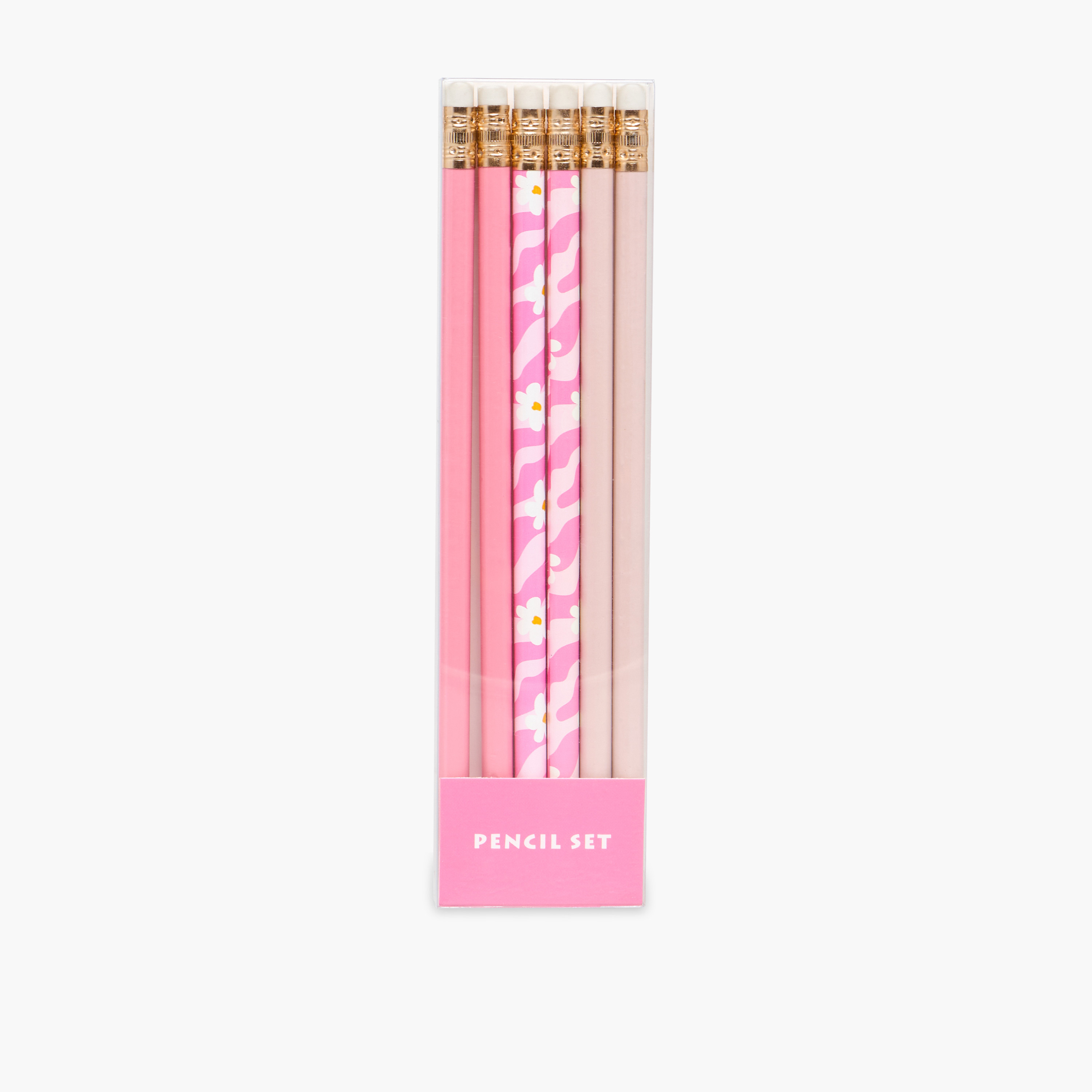 Wooden Pencil with Eraser - Set of 6-school-stationery-pensandpencils-image-1
