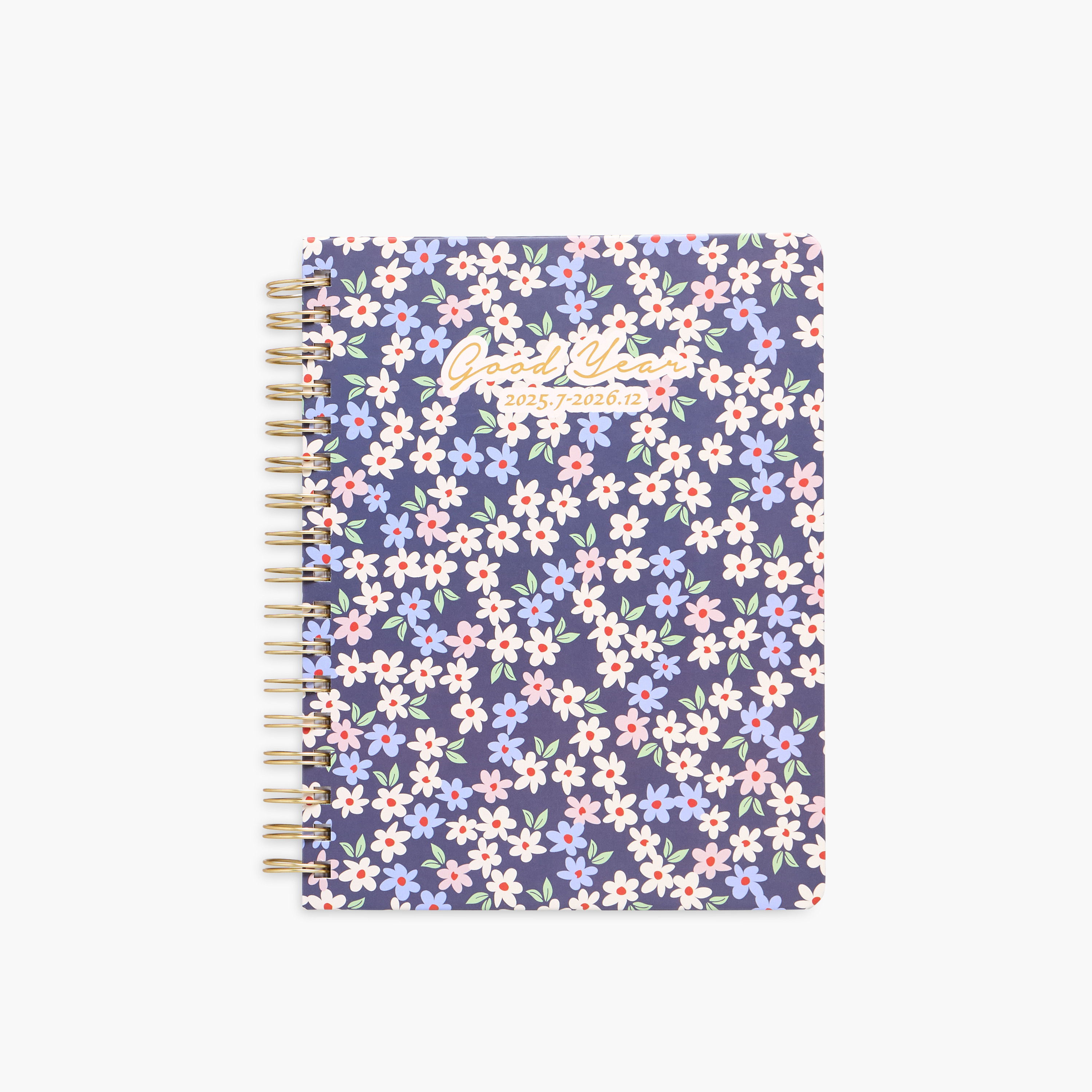 Floral Print Spiral 18-Month Agenda Planner-school-stationery-planners-image-1