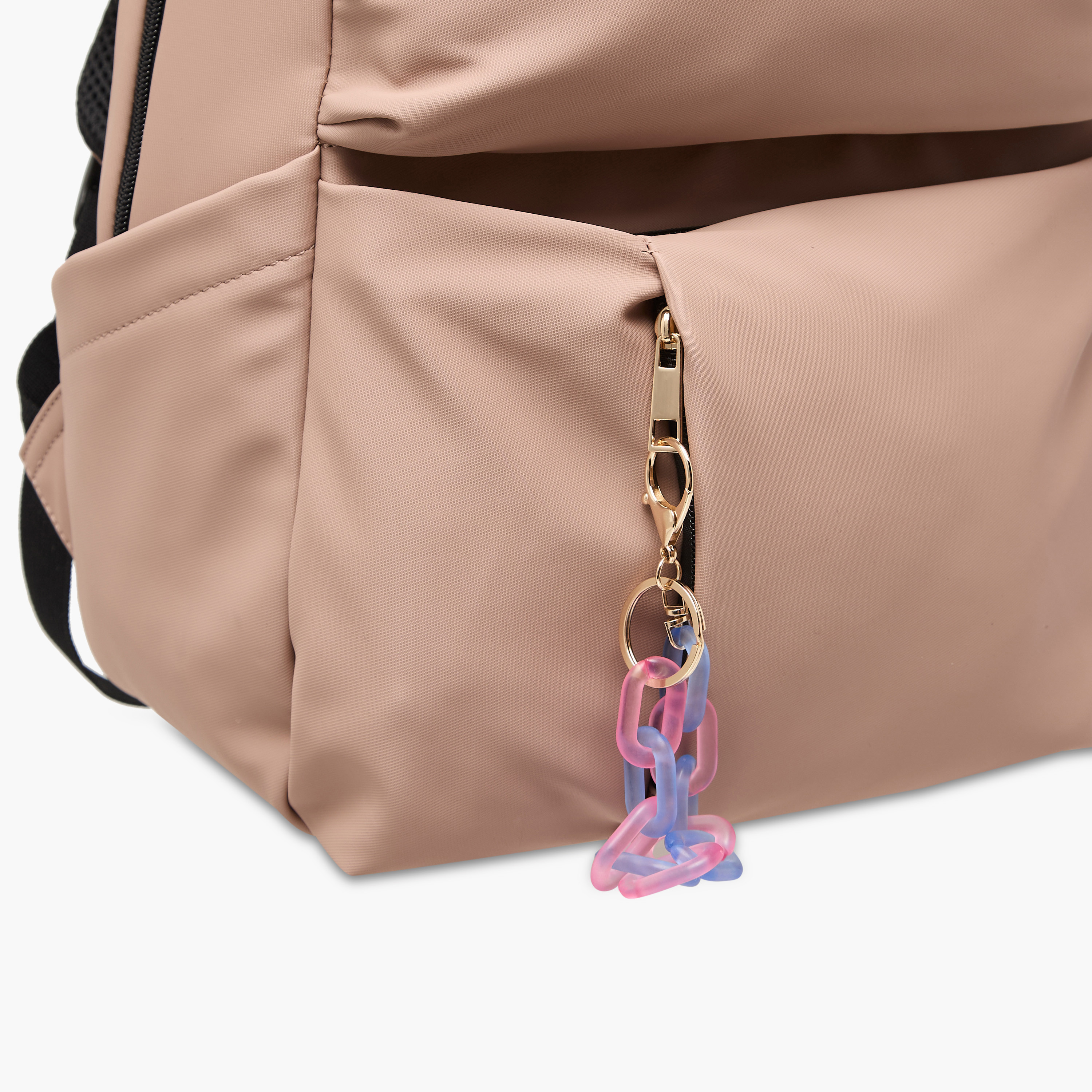 شنطة ظهر سادة بحمالات كتف قابلة للتعديل وسحاب إغلاق من ميستوتس - 28×41×21 سم-women-bagsandwallets-backpacks-image-5