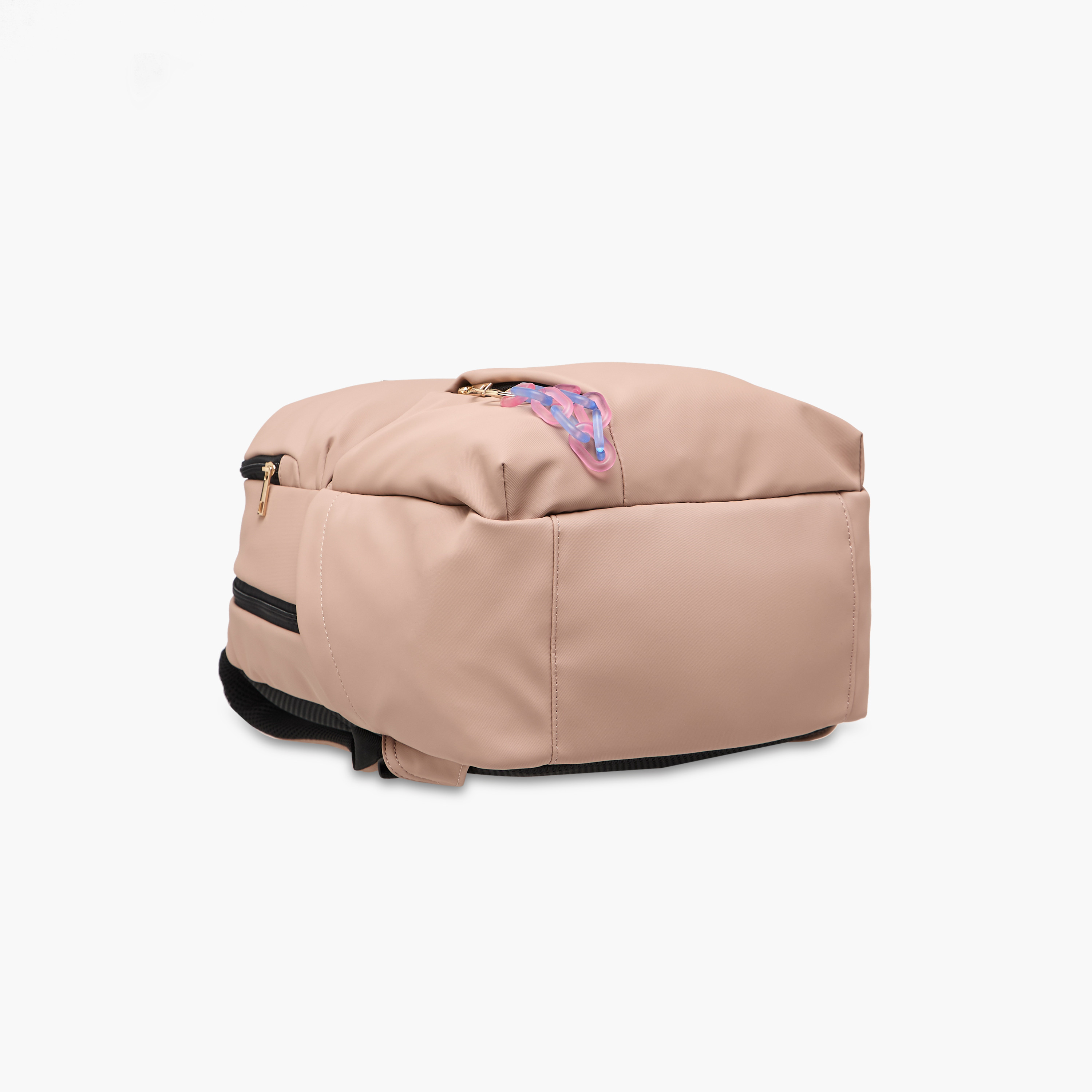 شنطة ظهر سادة بحمالات كتف قابلة للتعديل وسحاب إغلاق من ميستوتس - 28×41×21 سم-women-bagsandwallets-backpacks-image-7