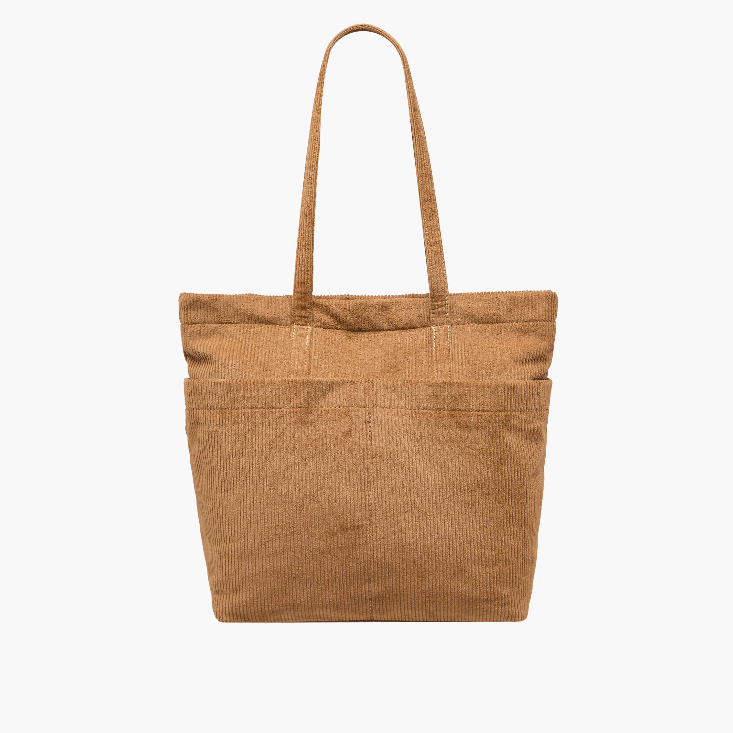شنطة توتي كوردوروي بمقبض مزدوج وسحاب إغلاق من ميستوتس-women-bagsandwallets-handbags-image-1