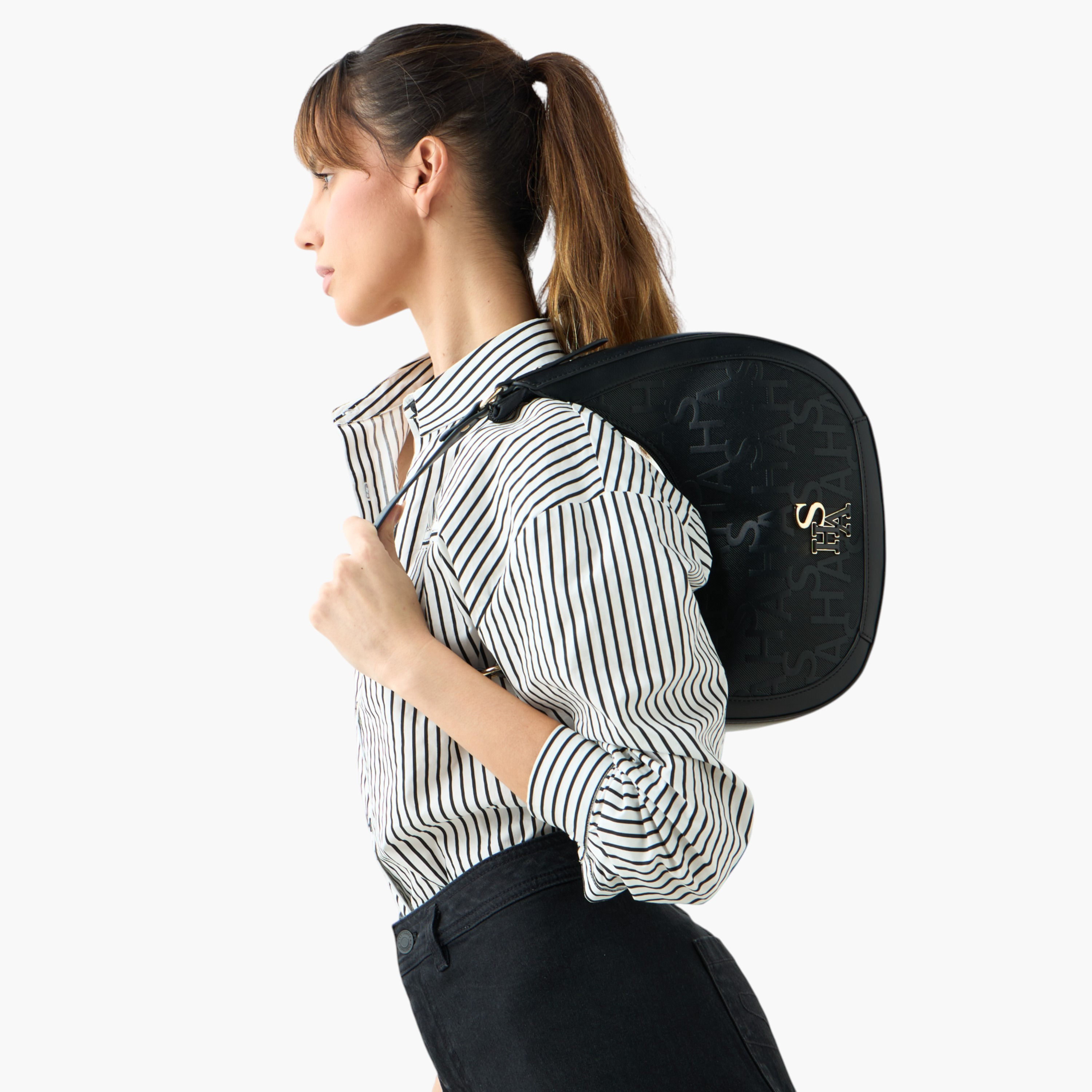 Mistotes Embossed Hobo Bag with Handle and Zip Closure-women-bagsandwallets-handbags-image-2