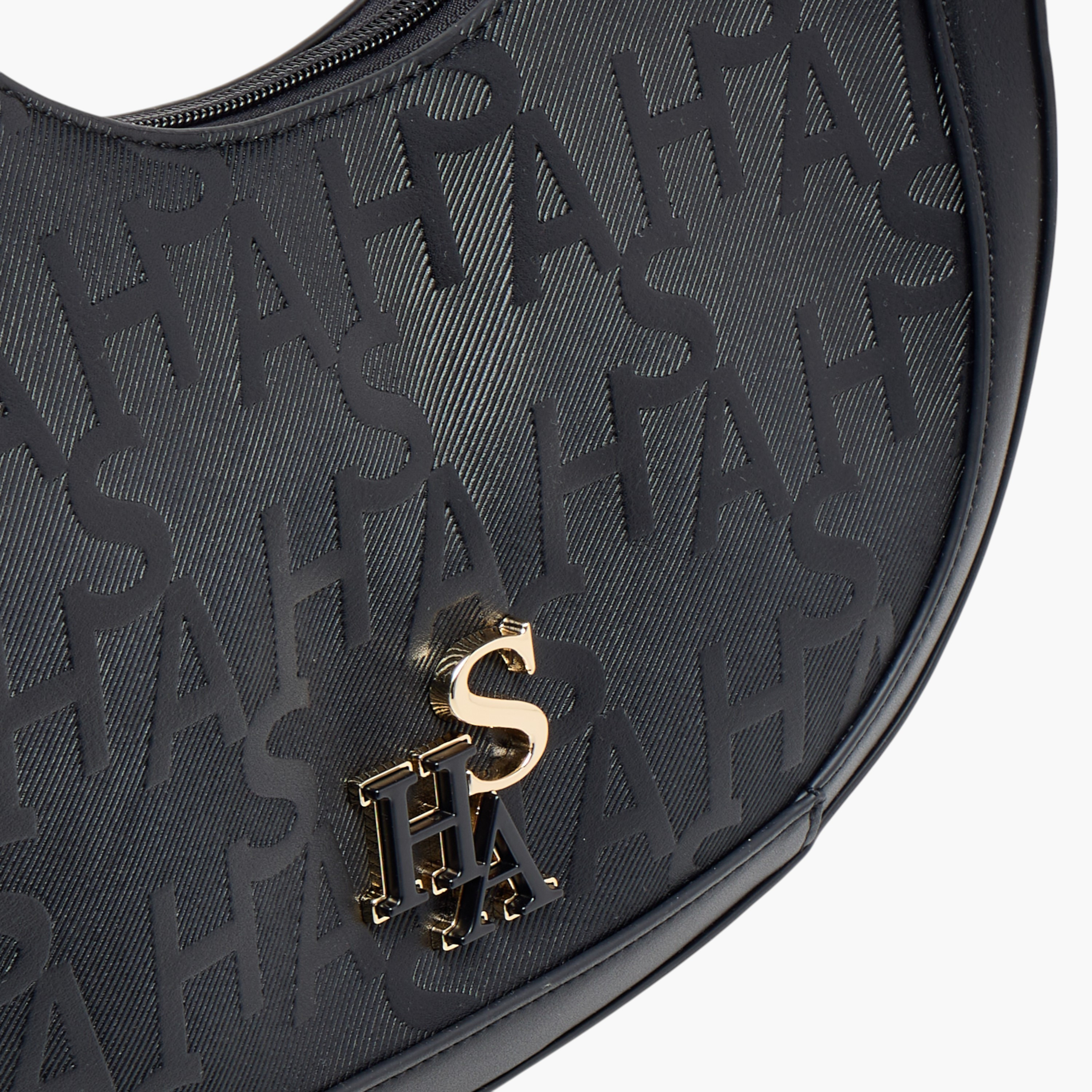 Mistotes Embossed Hobo Bag with Handle and Zip Closure-women-bagsandwallets-handbags-image-5