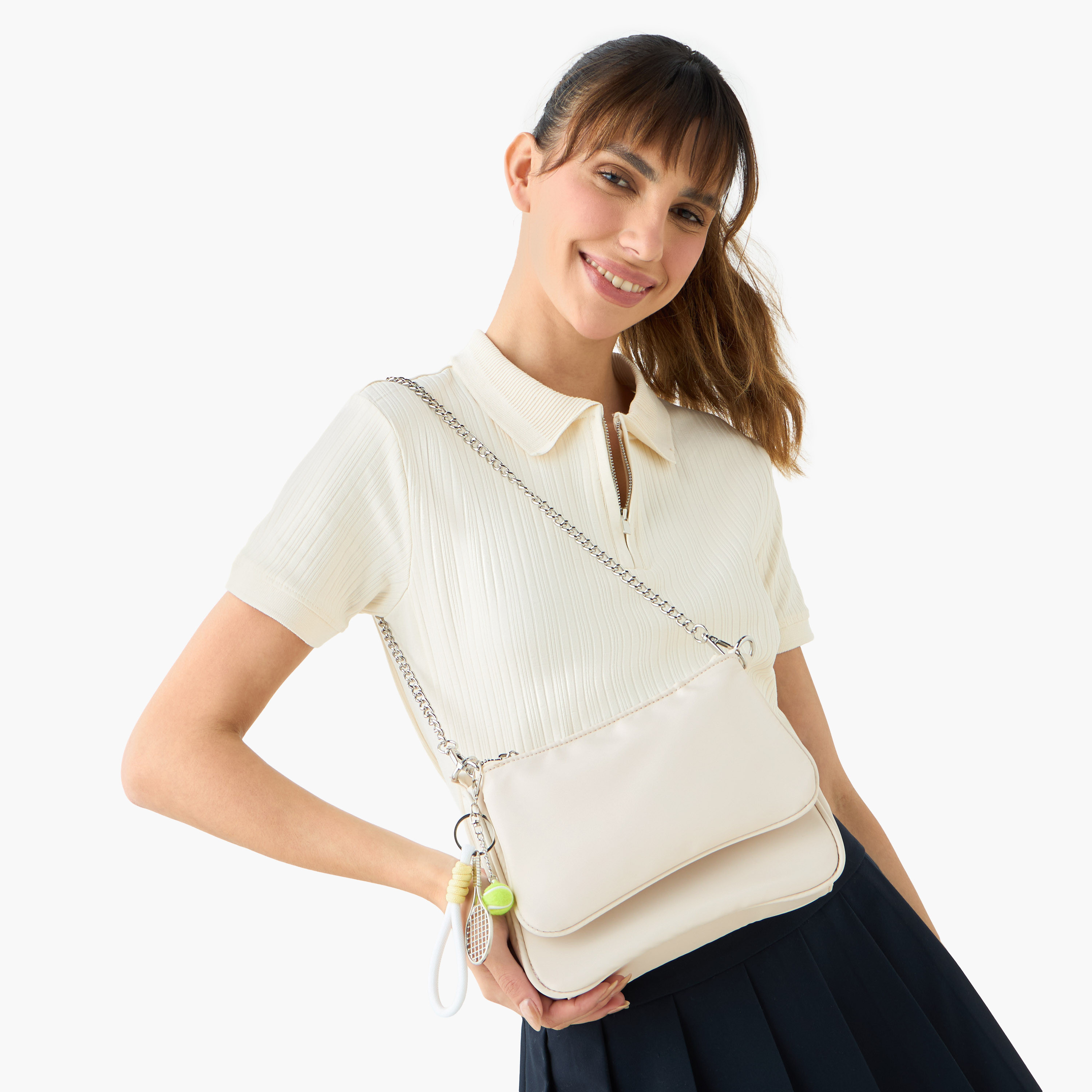 Mistotes Solid Crossbody Bag with Detachable Strap and Zip Closure-women-bagsandwallets-handbags-image-4