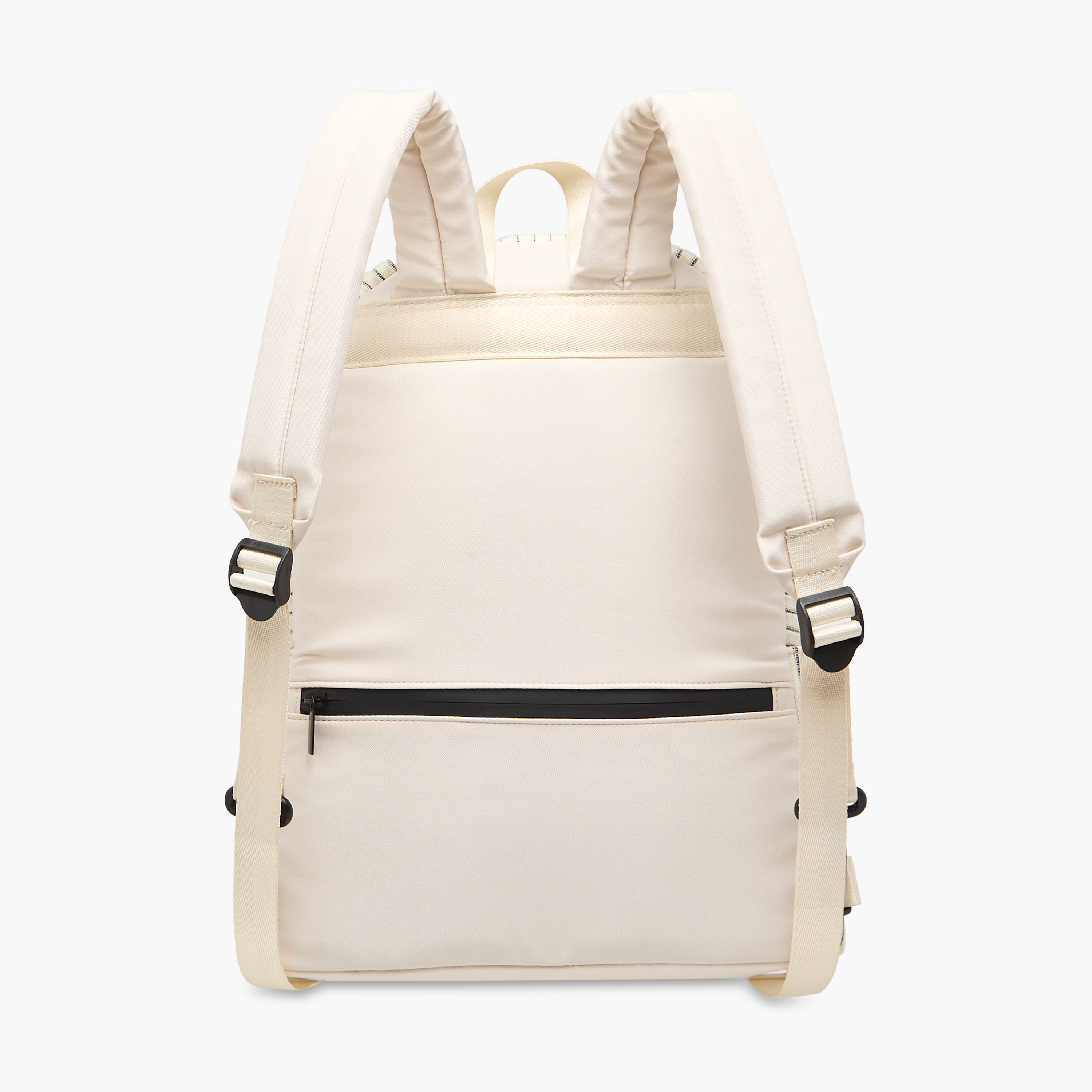 Mistotes Striped Backpack with Adjustable Shoulder Straps and Zip Closure - 38x32x14 cms-women-bagsandwallets-backpacks-image-4