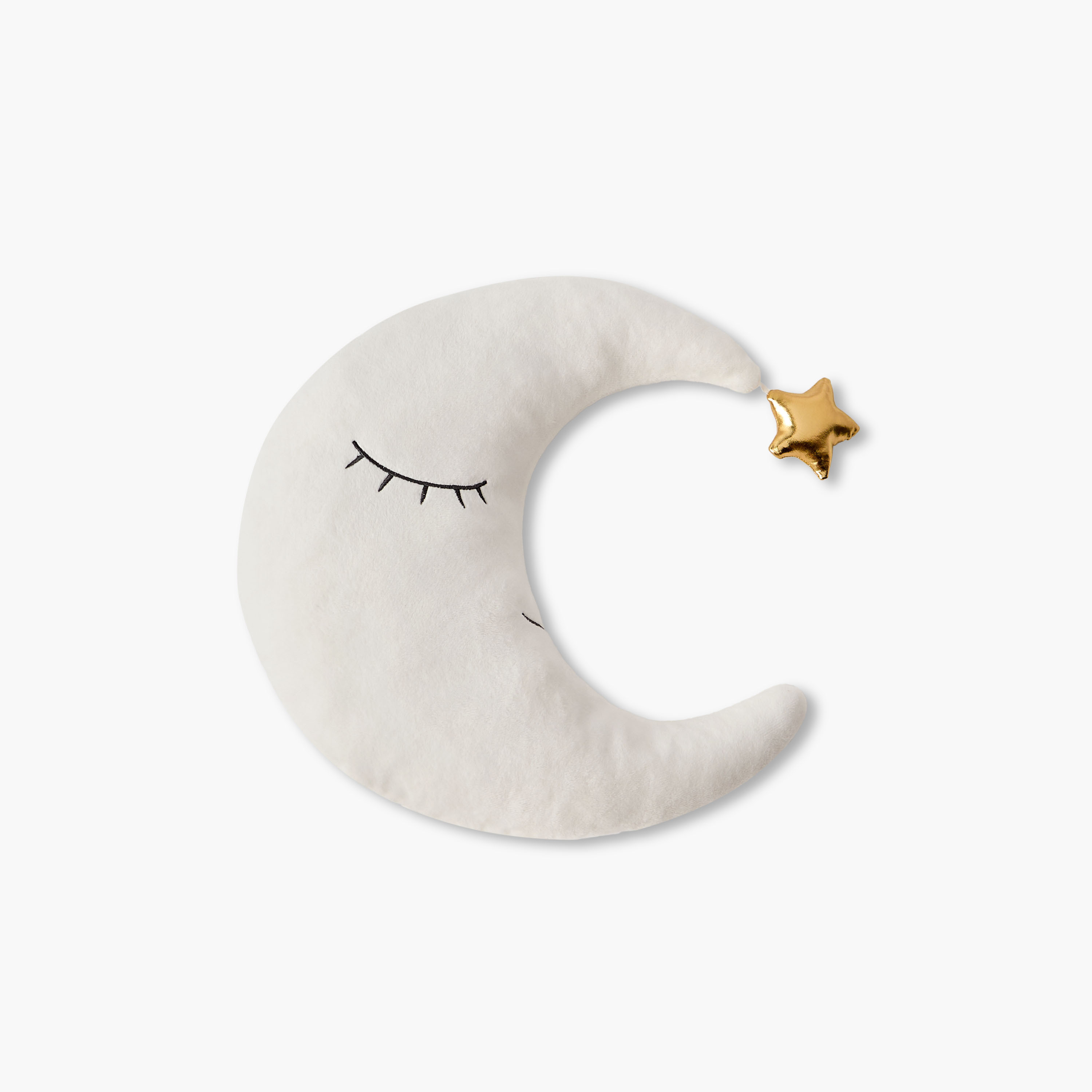 Giggles Baby Moon Shape Decorative Pillow with Star Accent-baby-nursery-babybedding-image-2