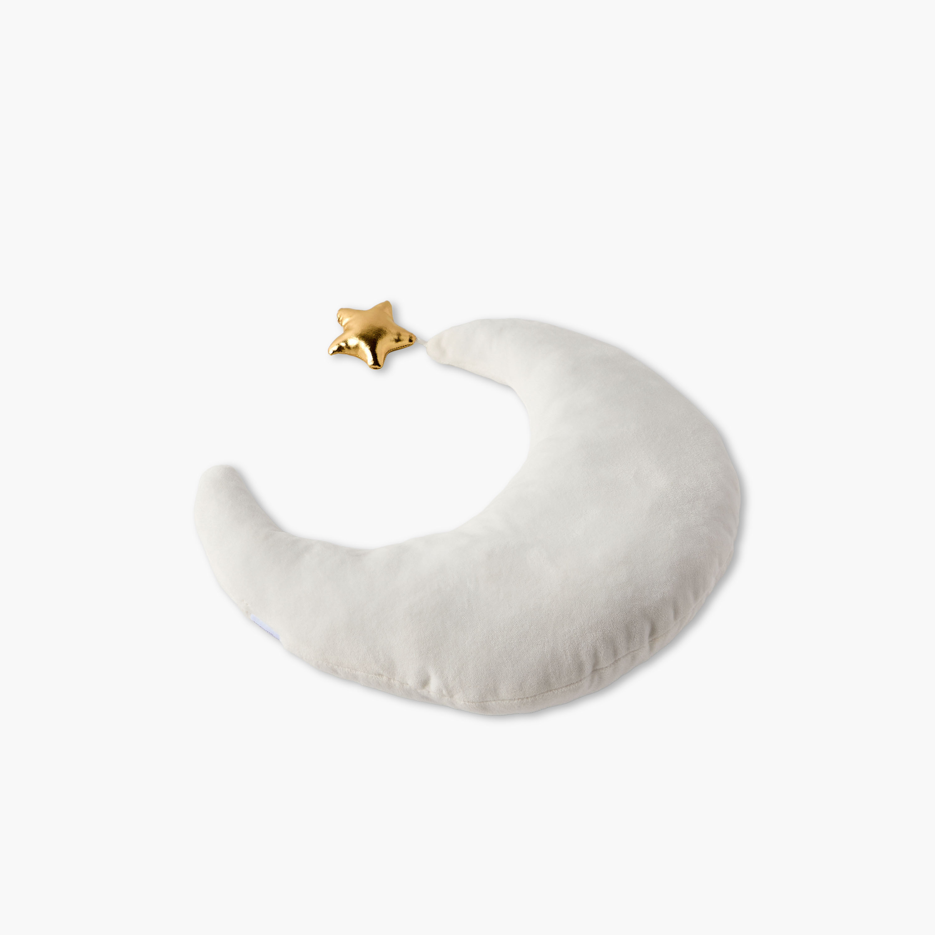 Giggles Baby Moon Shape Decorative Pillow with Star Accent-baby-nursery-babybedding-image-3
