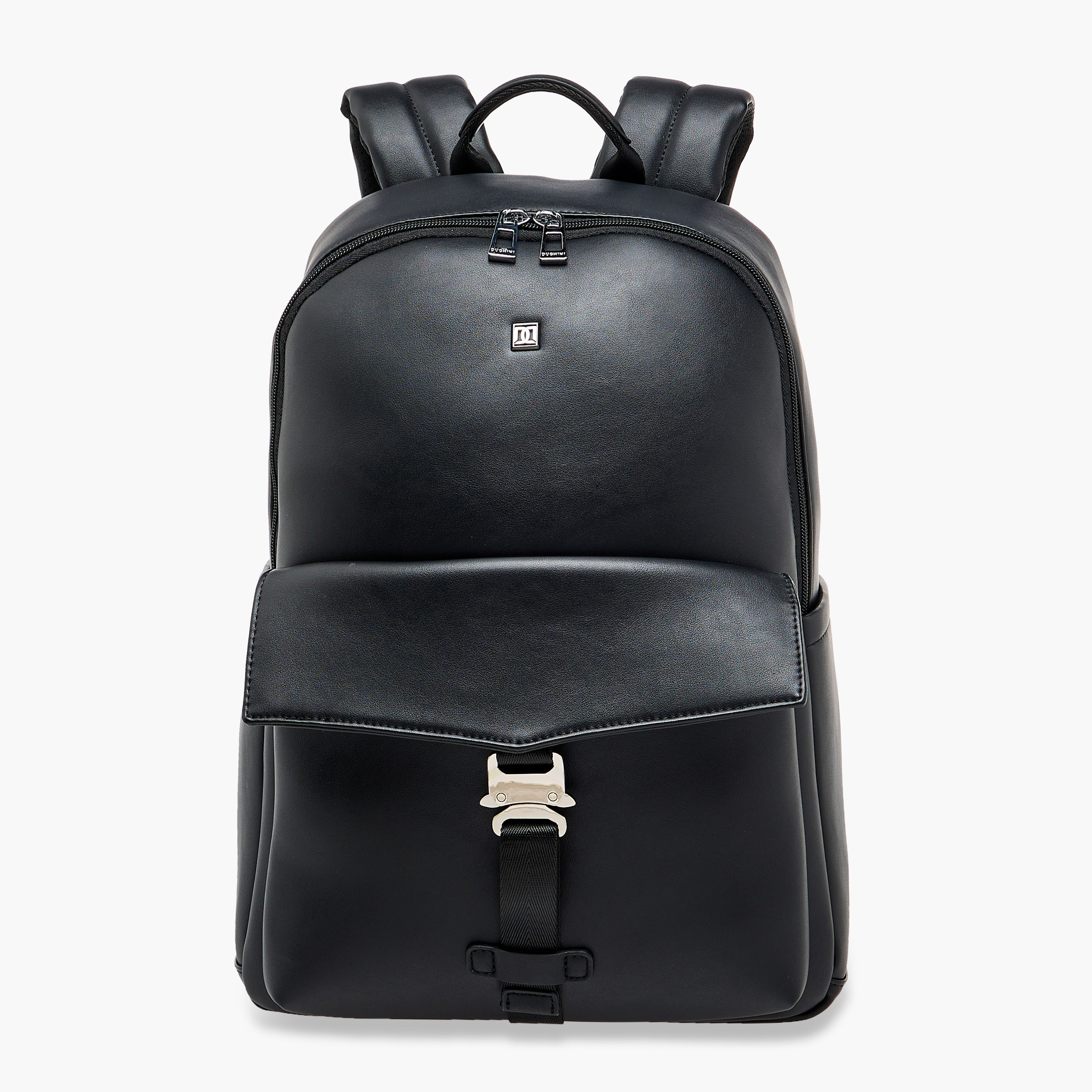 Duchini Solid Backpack with Adjustable Shoulder Straps - 31x17x43 cm-men-bags-image-1