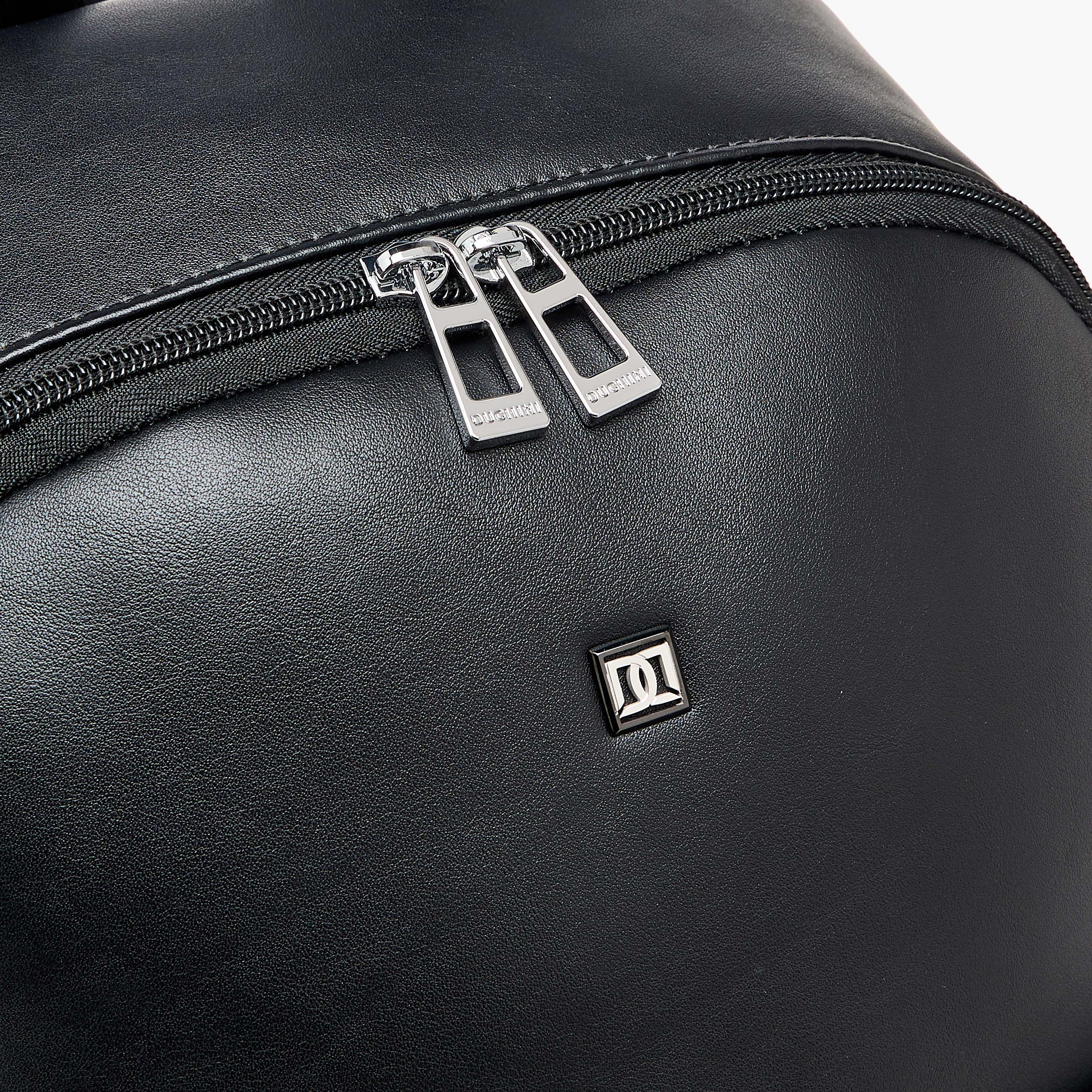 Duchini Solid Backpack with Adjustable Shoulder Straps - 31x17x43 cm-men-bags-image-5