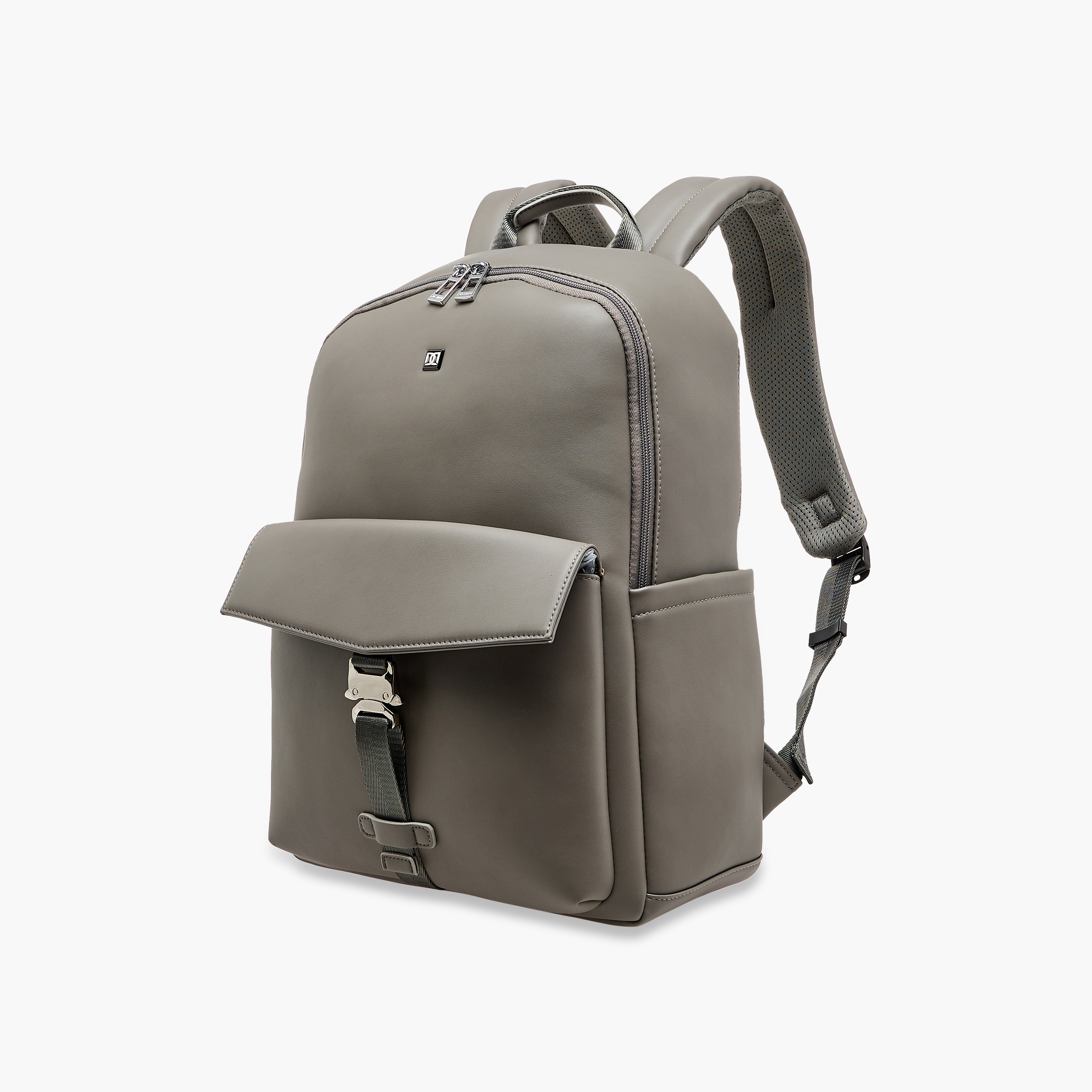 Duchini Solid Backpack with Adjustable Shoulder Straps - 31x17x43 cm-men-bags-image-2