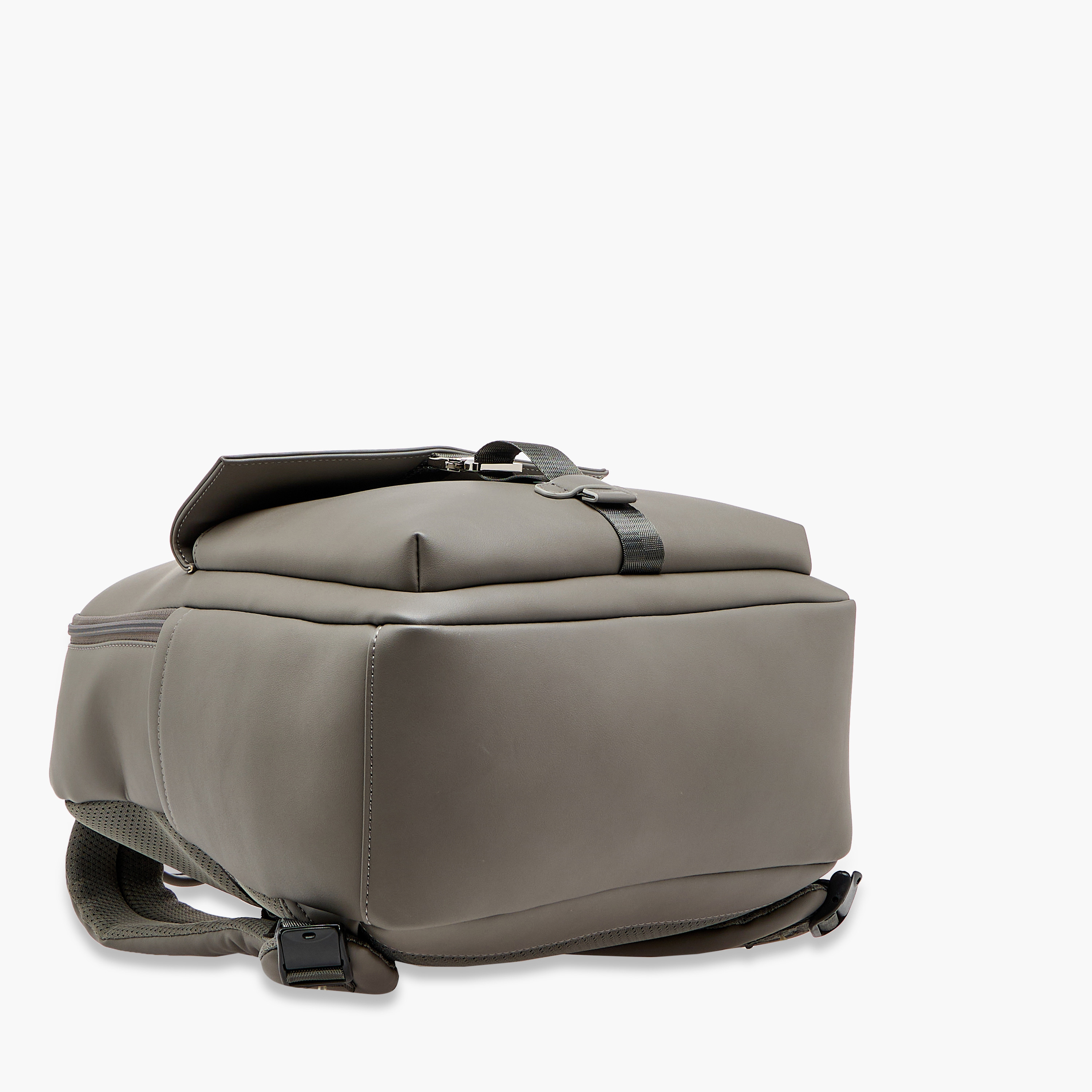 Duchini Solid Backpack with Adjustable Shoulder Straps - 31x17x43 cm-men-bags-image-6