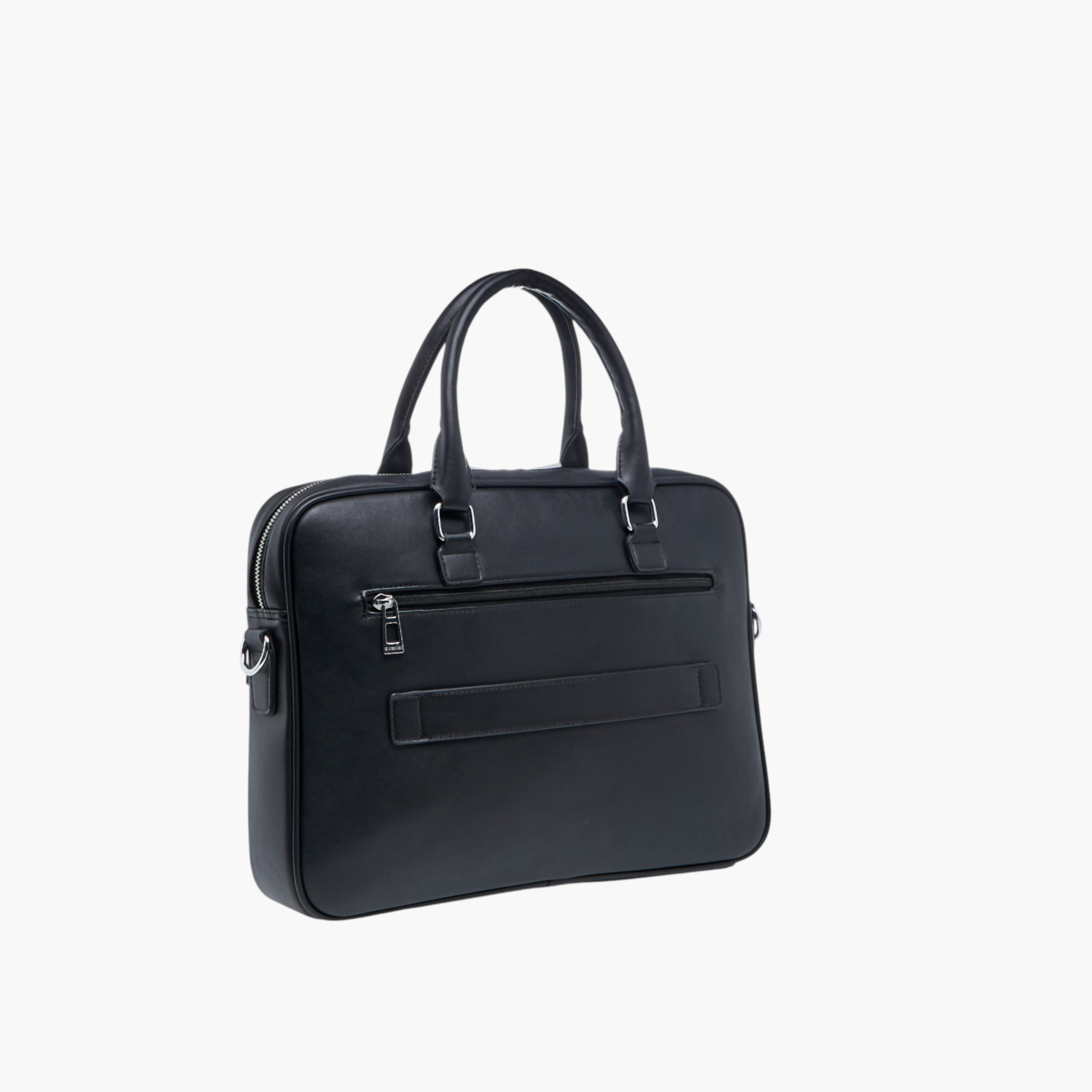 Duchini Solid Laptop Bag with Double Handle-men-bags-image-3