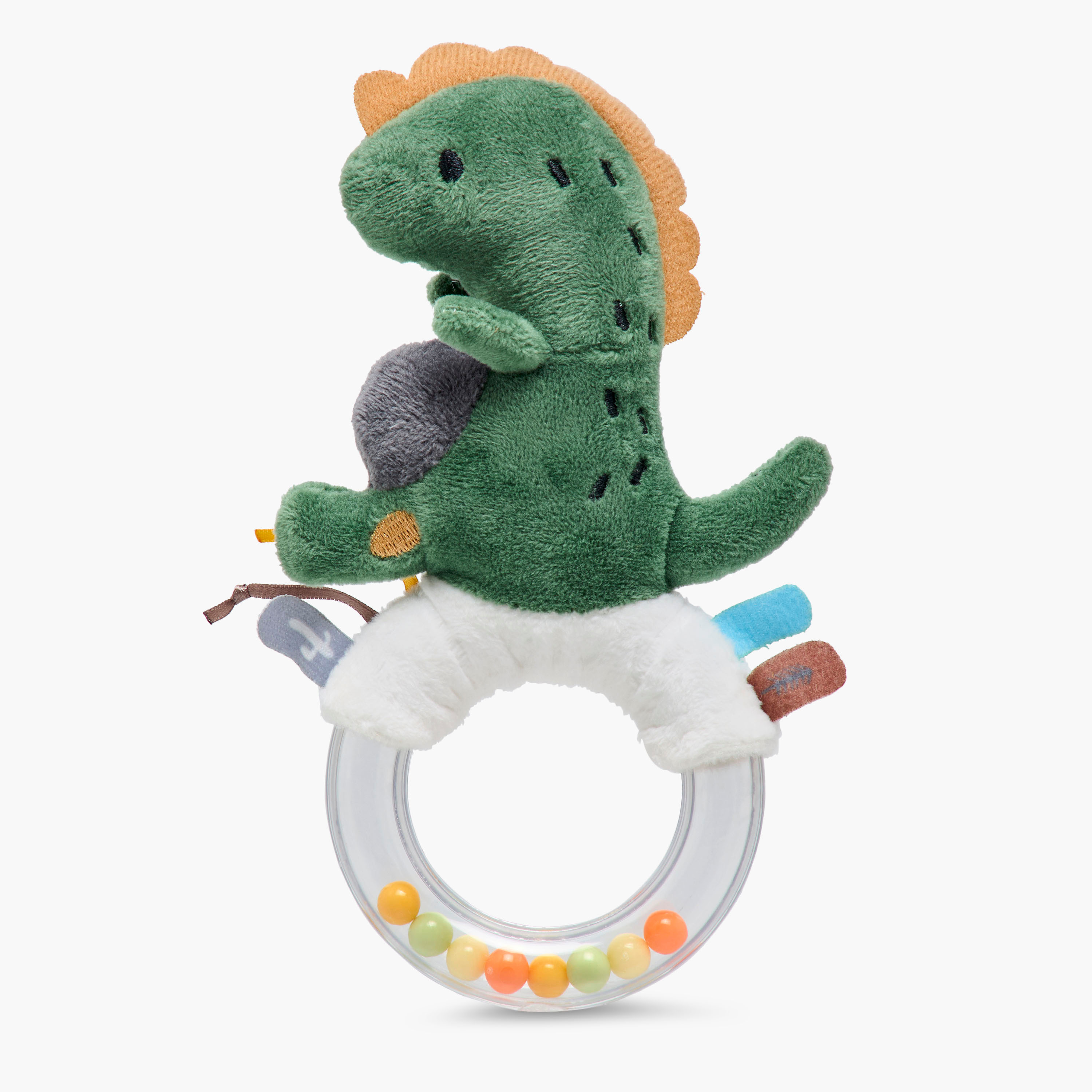 Giggles Dinosaur Plush Rattle Toy-toys-babyandtoddlertoys-rattlesandteethers-image-1