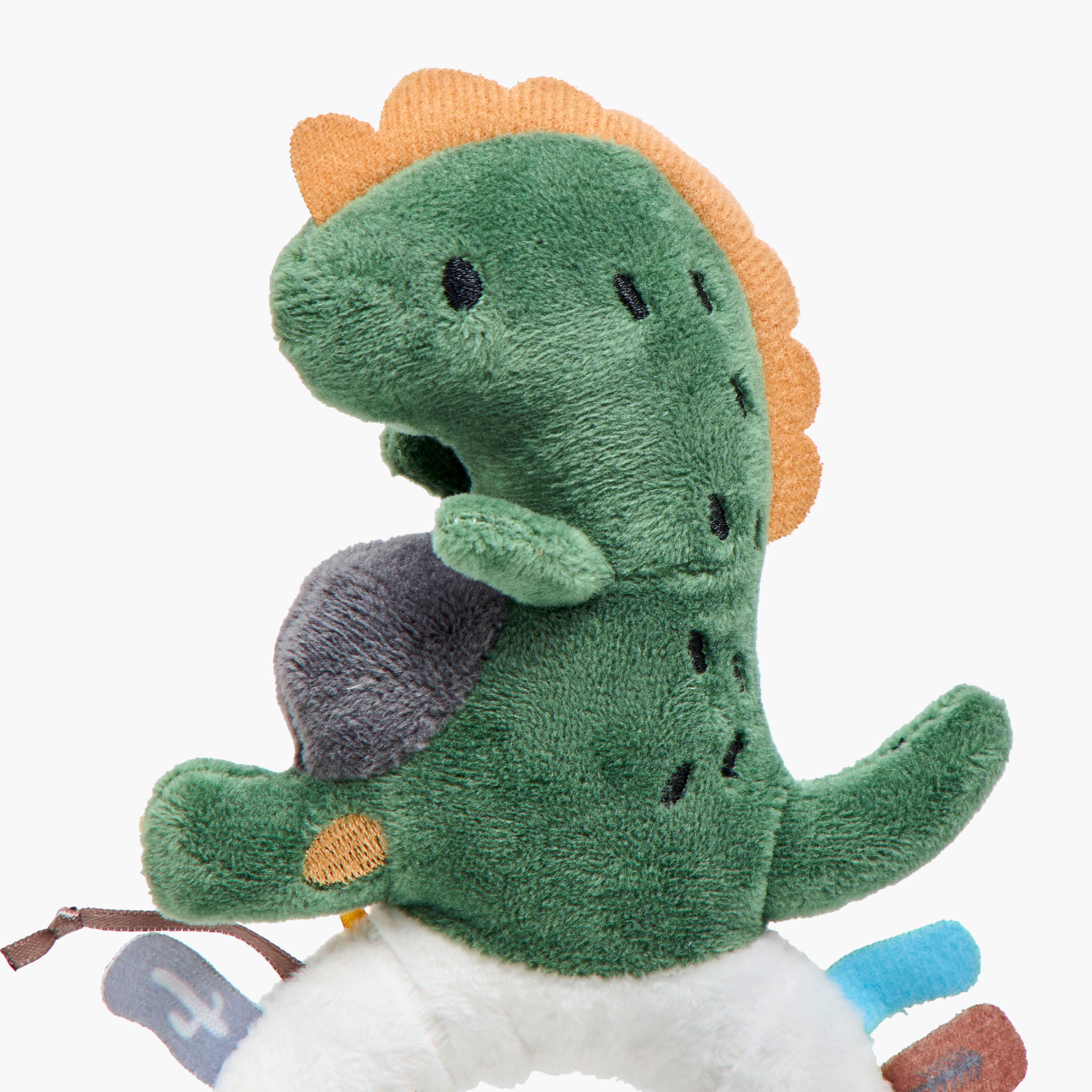 Giggles Dinosaur Plush Rattle Toy-toys-babyandtoddlertoys-rattlesandteethers-image-2